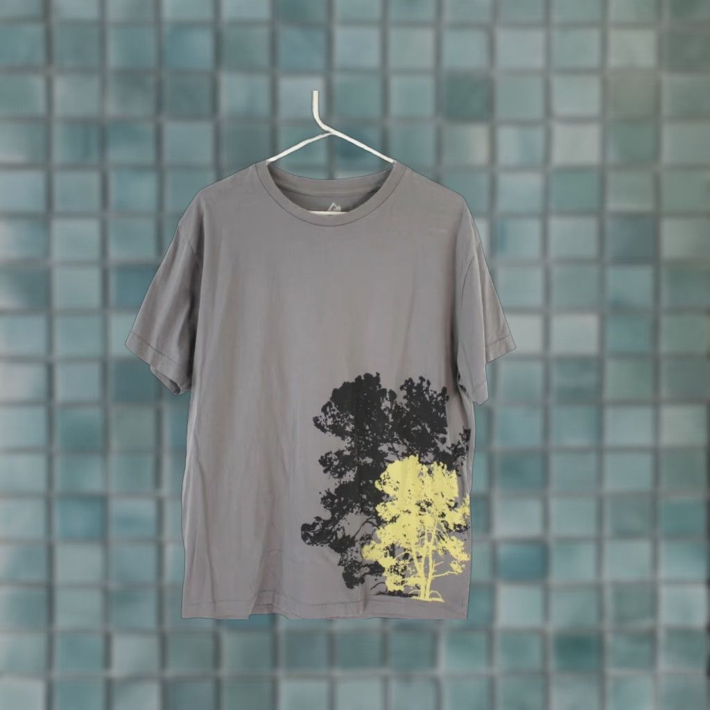 Vintage Ek Go Green Mens Short Sleeves Graphic Print Gray T Shirt XL Size US XL / EU 56 / 4 - 1 Thumbnail