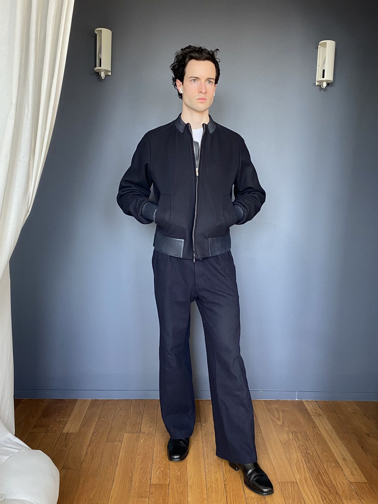 Juun.J JUUN.J - Wool Blend Bomber - 2015 Size US S / EU 44-46 / 1 - 3 Thumbnail