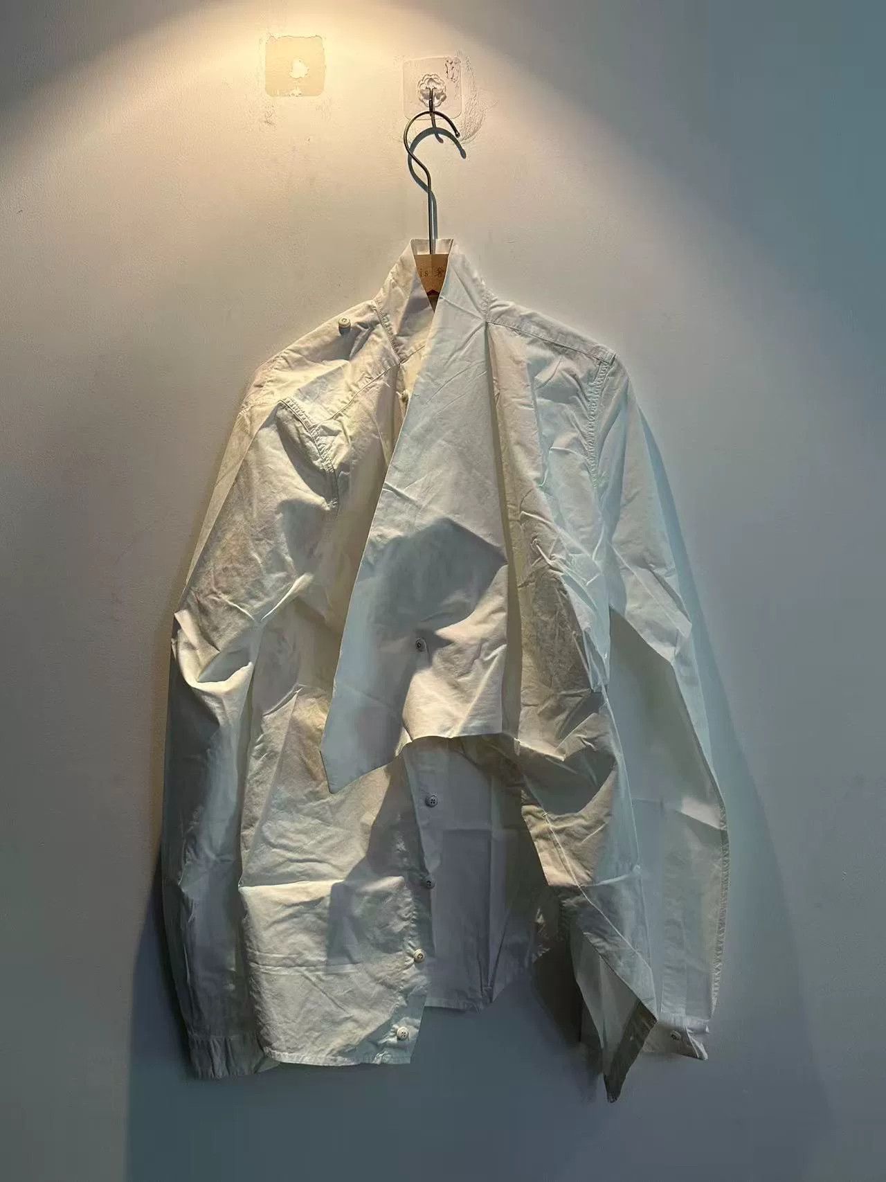 Rick Owens Rick Owens Asymmetrical Shirt in Milk Size US XS / EU 42 / 0 - 1 Thumbnail