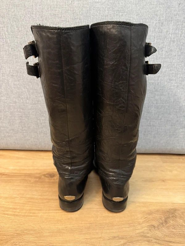 Jimmy Choo Jimmy Choo London Yule Grained Fur Leather Biker Boots 39 Size US 9 / IT 39 - 7 Thumbnail