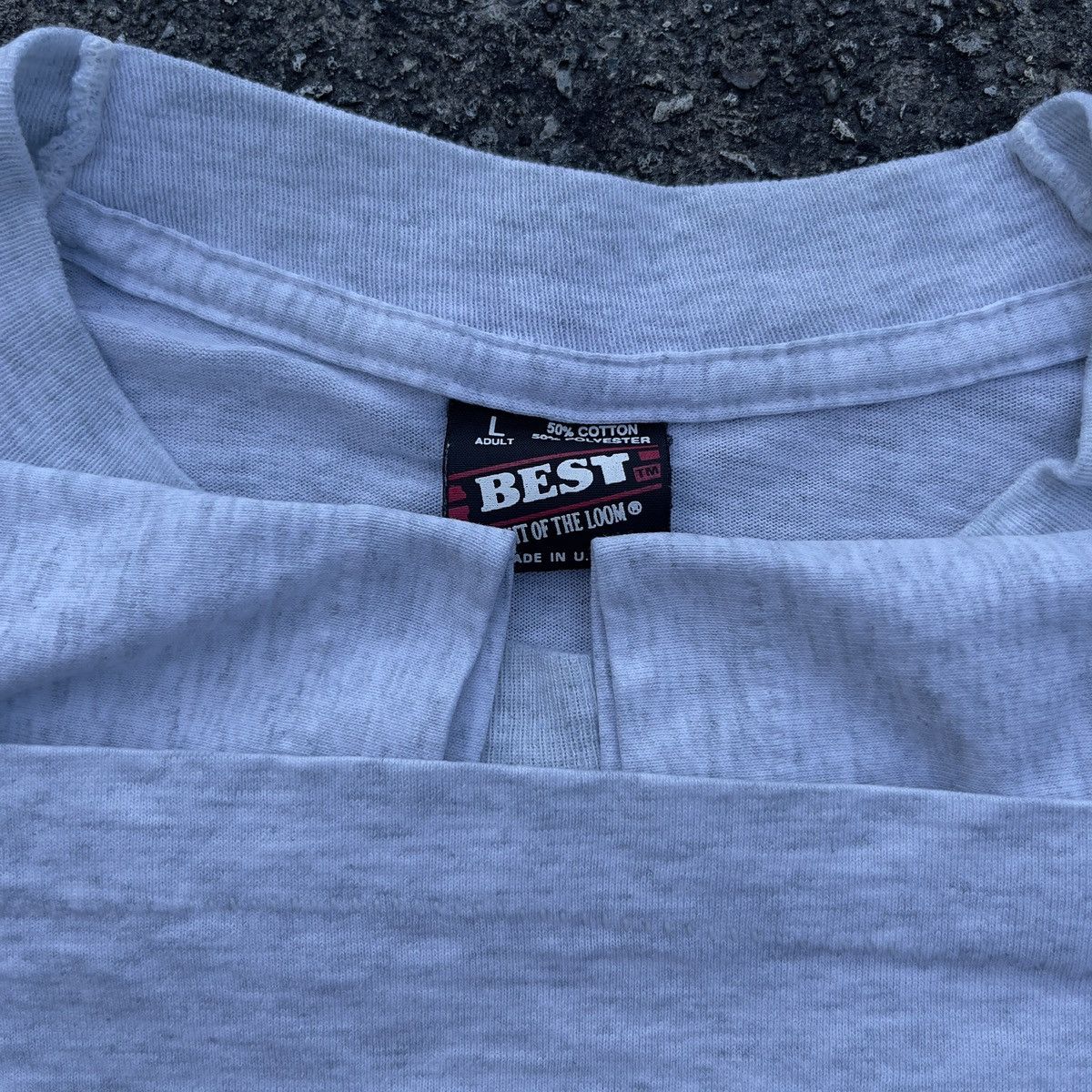 Fruit Of The Loom × Vintage Vintage 90s #1 UNCLE Single Stitch Shirt Size US L / EU 52-54 / 3 - 4 Thumbnail