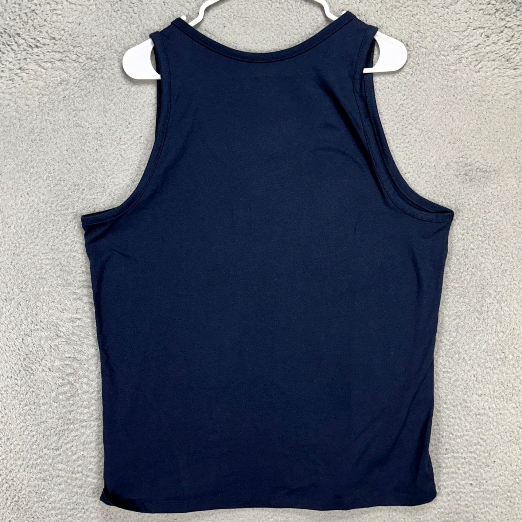 Old Navy Old Navy Womens Tank Top Shirt Large Blue Chilled Vines A Head Graphic Print NEW Size L / US 10 / IT 46 - 3 Thumbnail