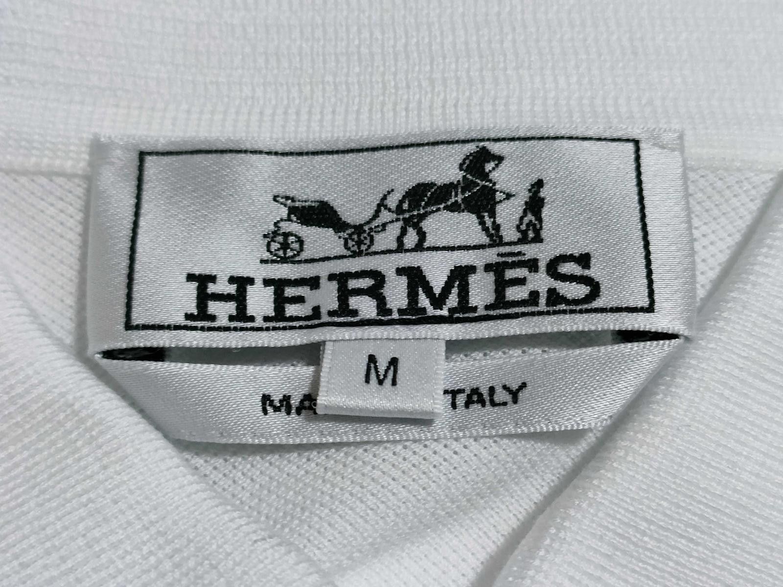 Hermes Hermes White Polo Shirt Size US M / EU 48-50 / 2 - 6 Thumbnail