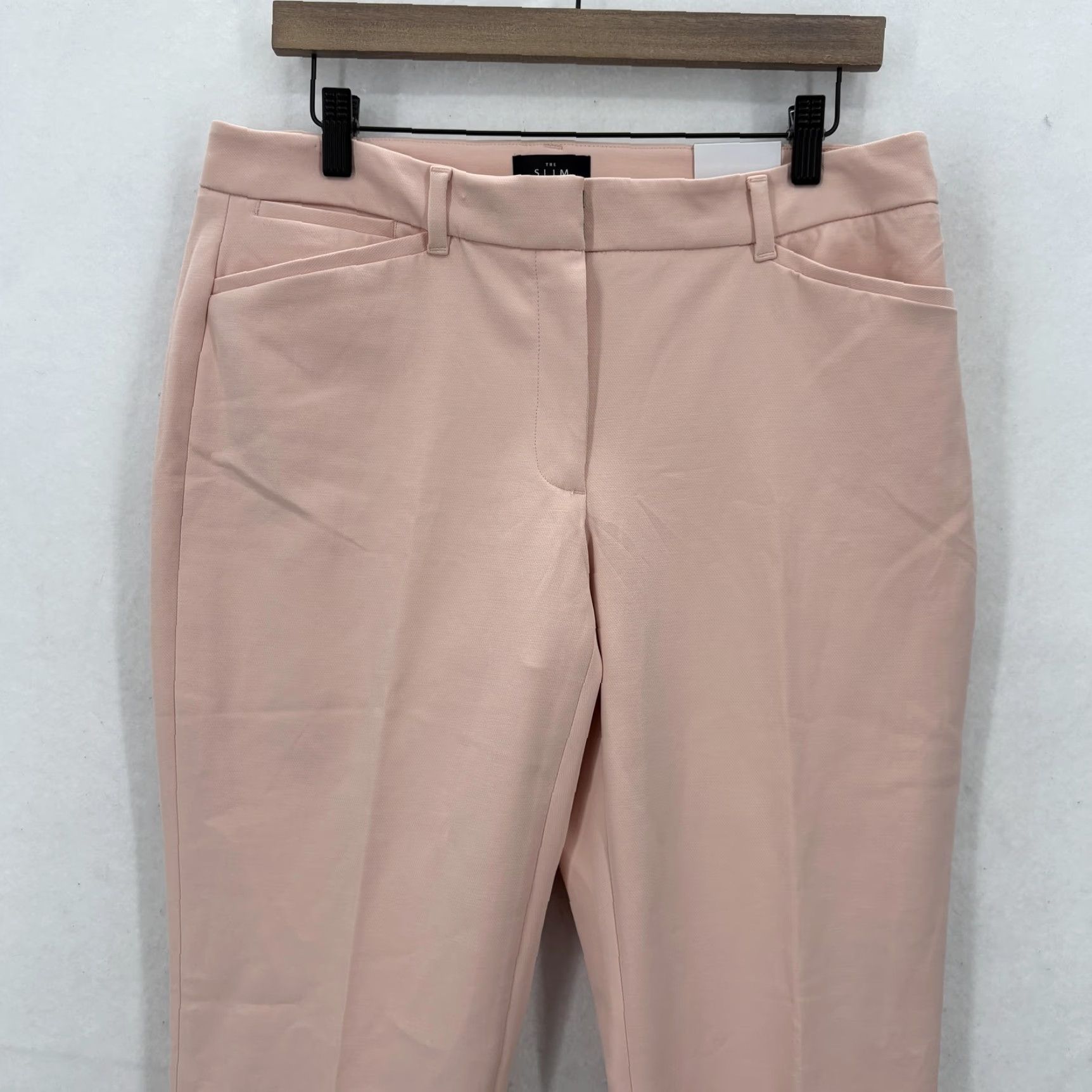 White House Black Market White House Black Market Pants Womens 8L Pink Curvy Slim Ankle Stretch Wool NWT Size 30" / US 8 / IT 44 - 2 Thumbnail