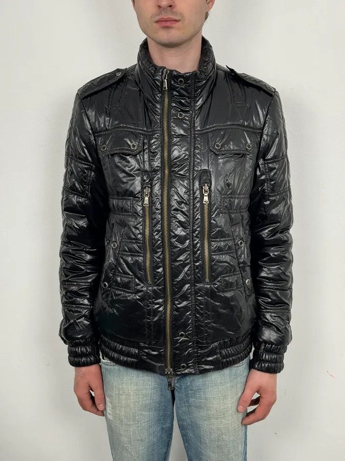 Daniele Alessandrini 2010s Daniele Alessandrini Black Puffer Nylon Quilted Jacket Size US M / EU 48-50 / 2 - 2 Thumbnail
