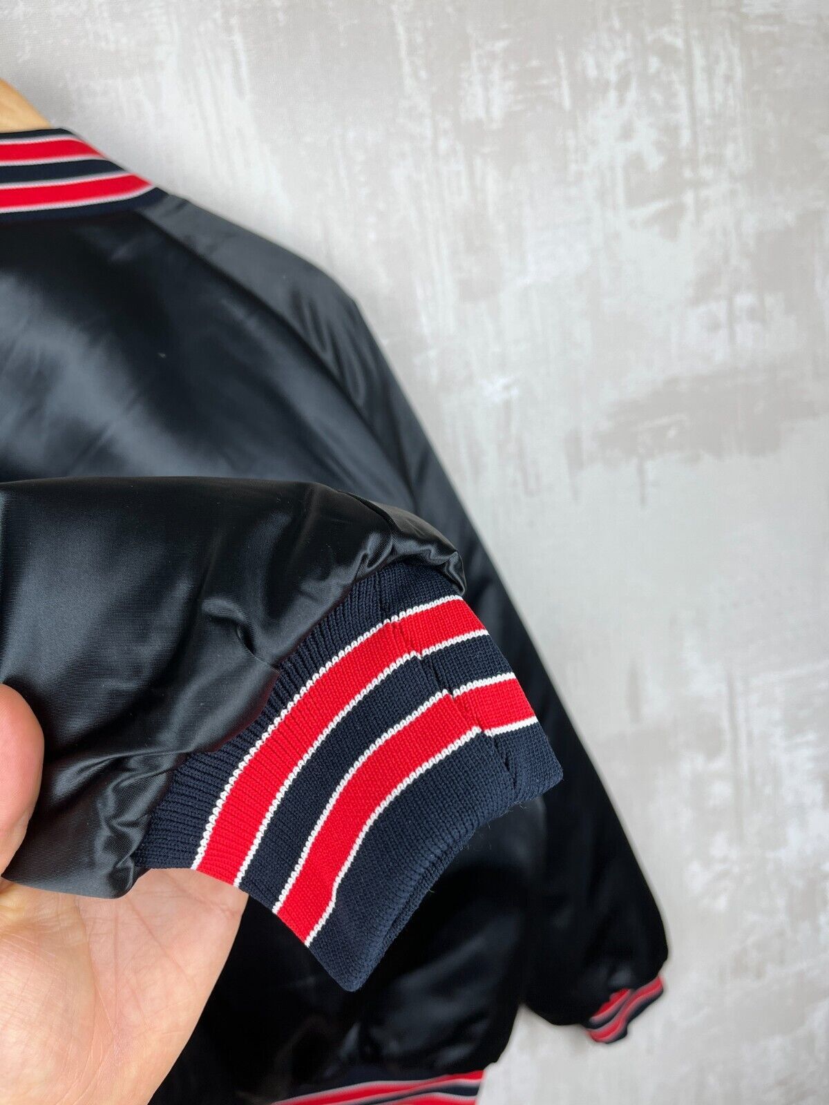 Nike 80's NIKE Vintage Satin Bomber Jacket Snap Button Size US L / EU 52-54 / 3 - 12 Thumbnail