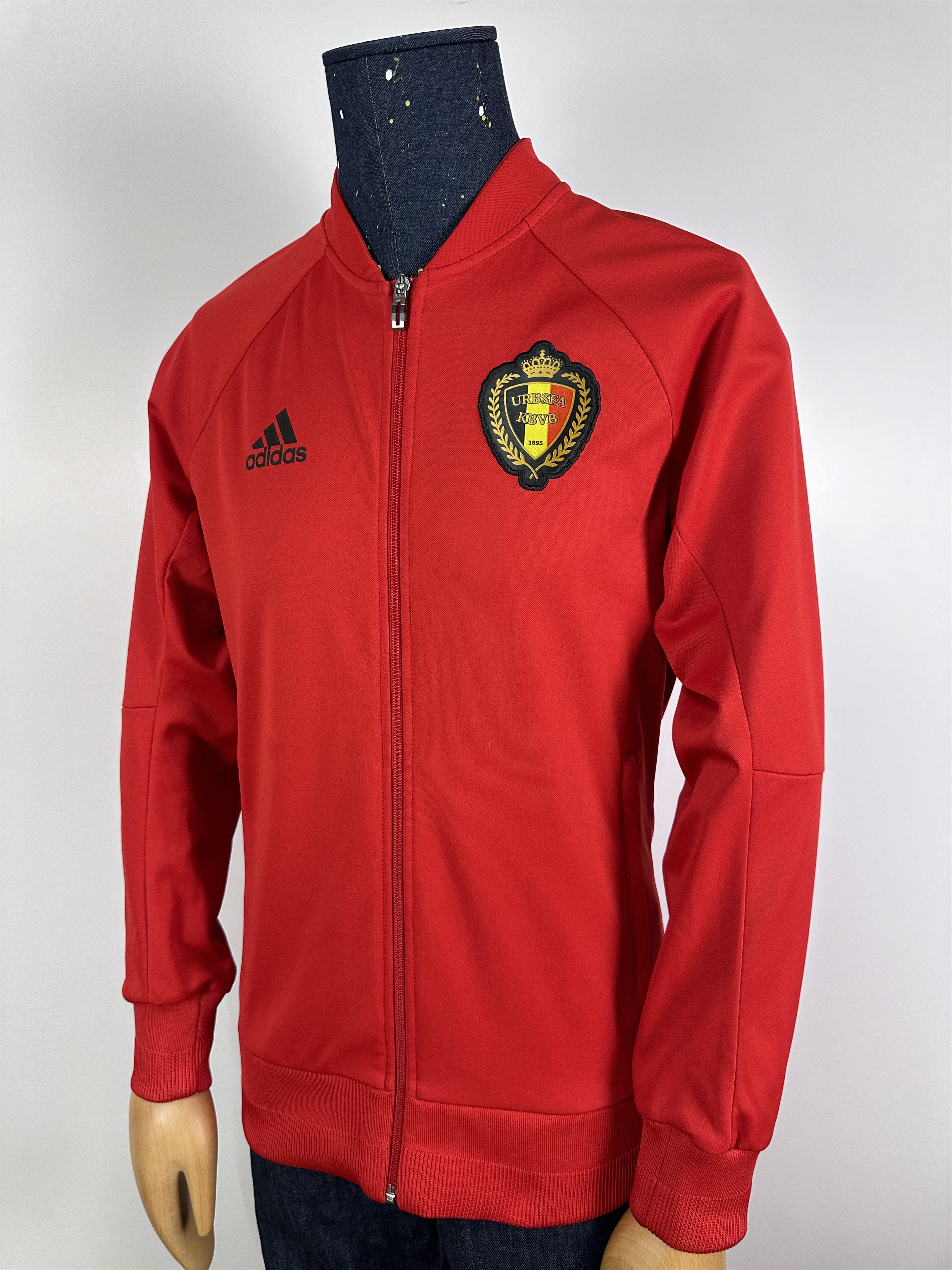 Adidas BELGIUM NATIONAL TEAM 20 FOOTBALL TRAINING TRACK TOP JACKET Size US M / EU 48-50 / 2 - 1 Thumbnail