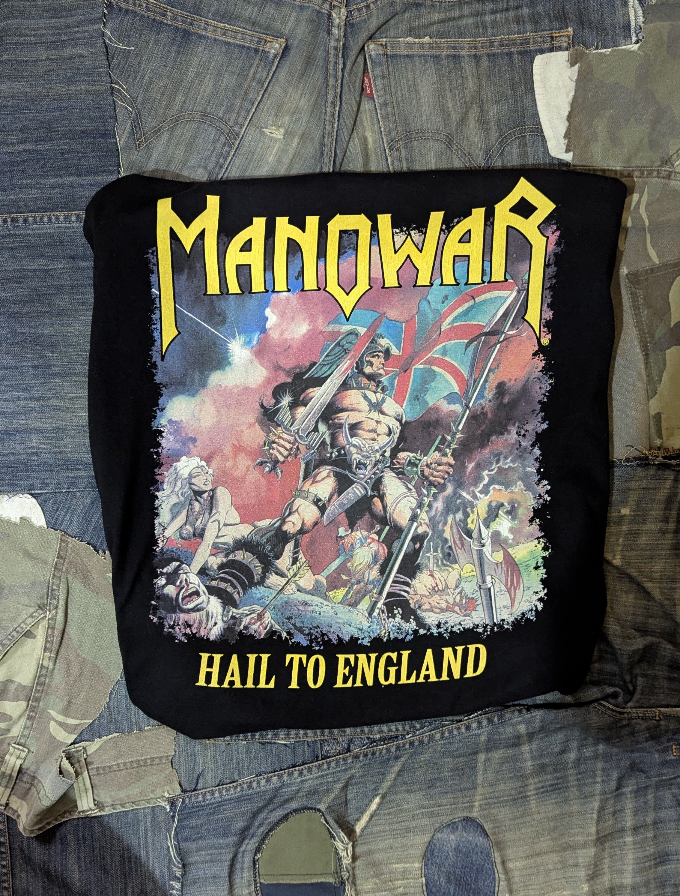 Vintage Manowar Hail to england death to false metal vintage Size US XL / EU 56 / 4 - 1 Thumbnail