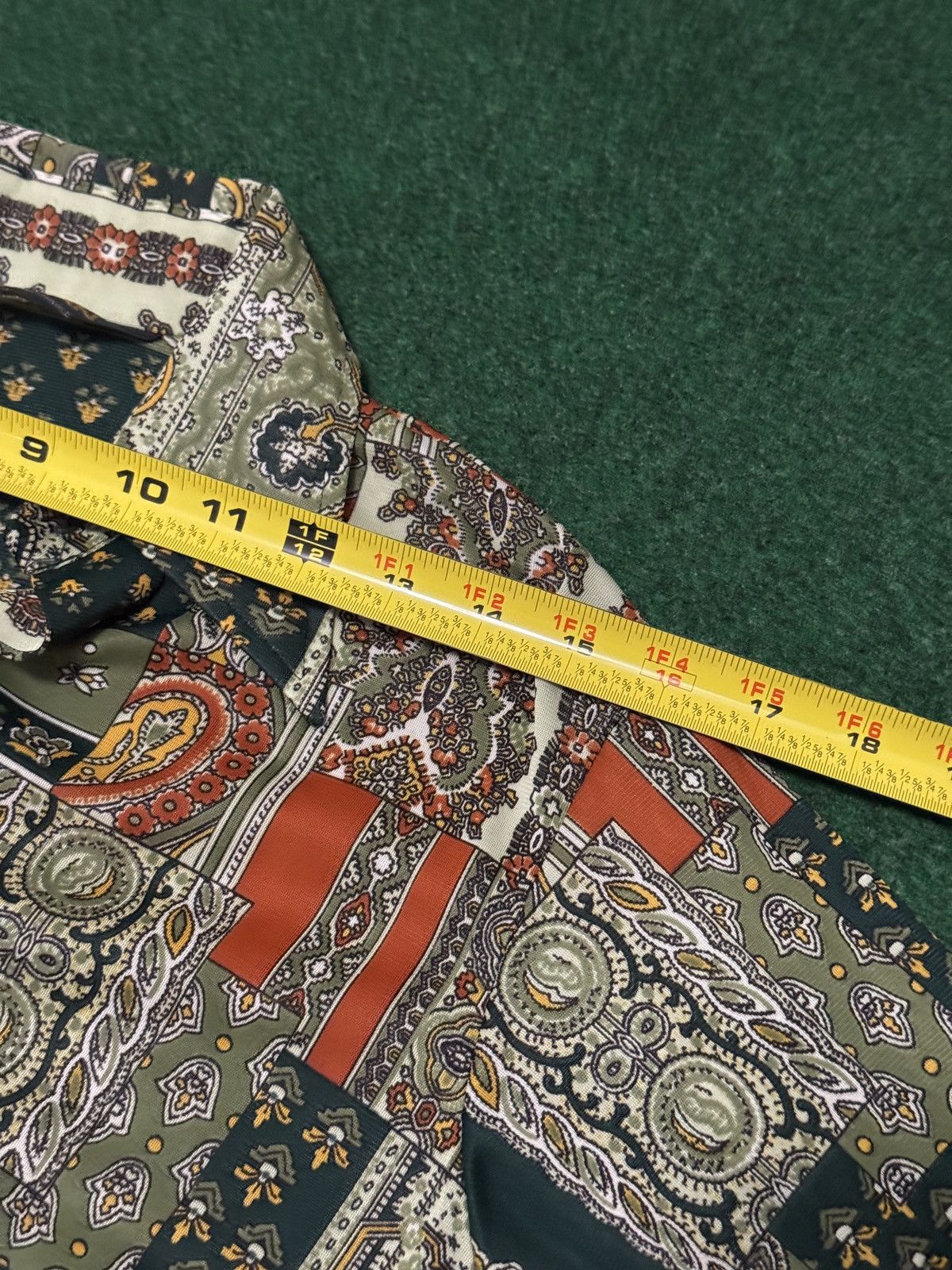 Puritan Vintage 70s Puritan Patchwork Paisley Disco Button Up Shirt Size US S / EU 44-46 / 1 - 8 Thumbnail