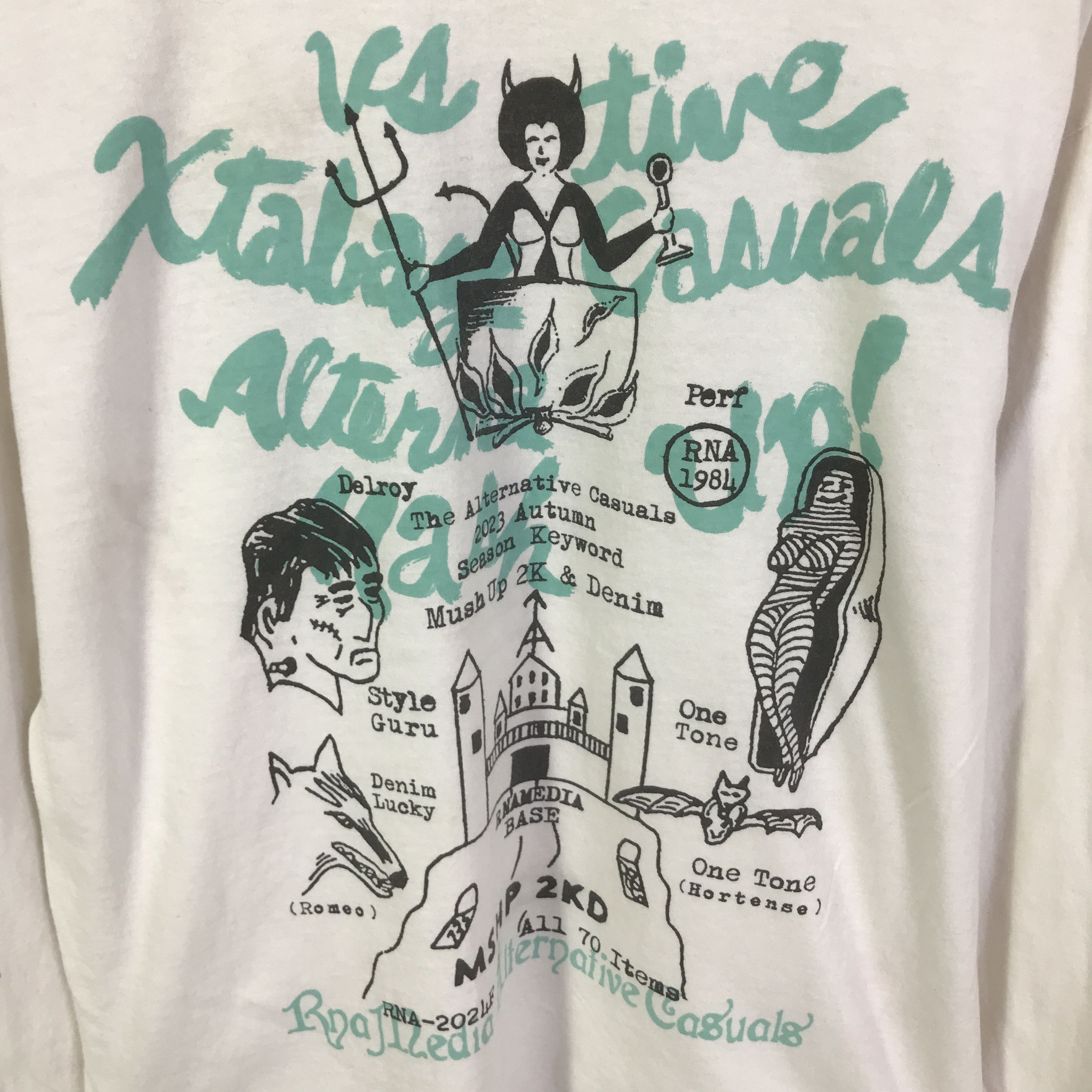 Japanese Brand Rna x 1984 japan design long sleeve t-shirt K117B4 Size US M / EU 48-50 / 2 - 5 Thumbnail