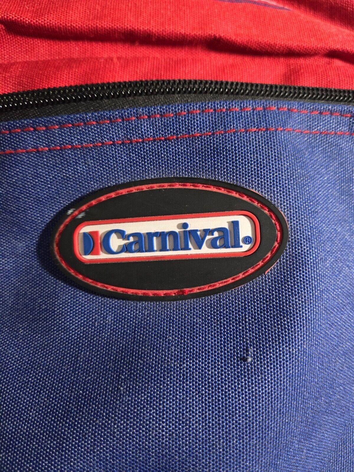 Designer 3 Piece Red And Blue Camp Carnival Luggae Set Wheels Size ONE SIZE - 2 Thumbnail