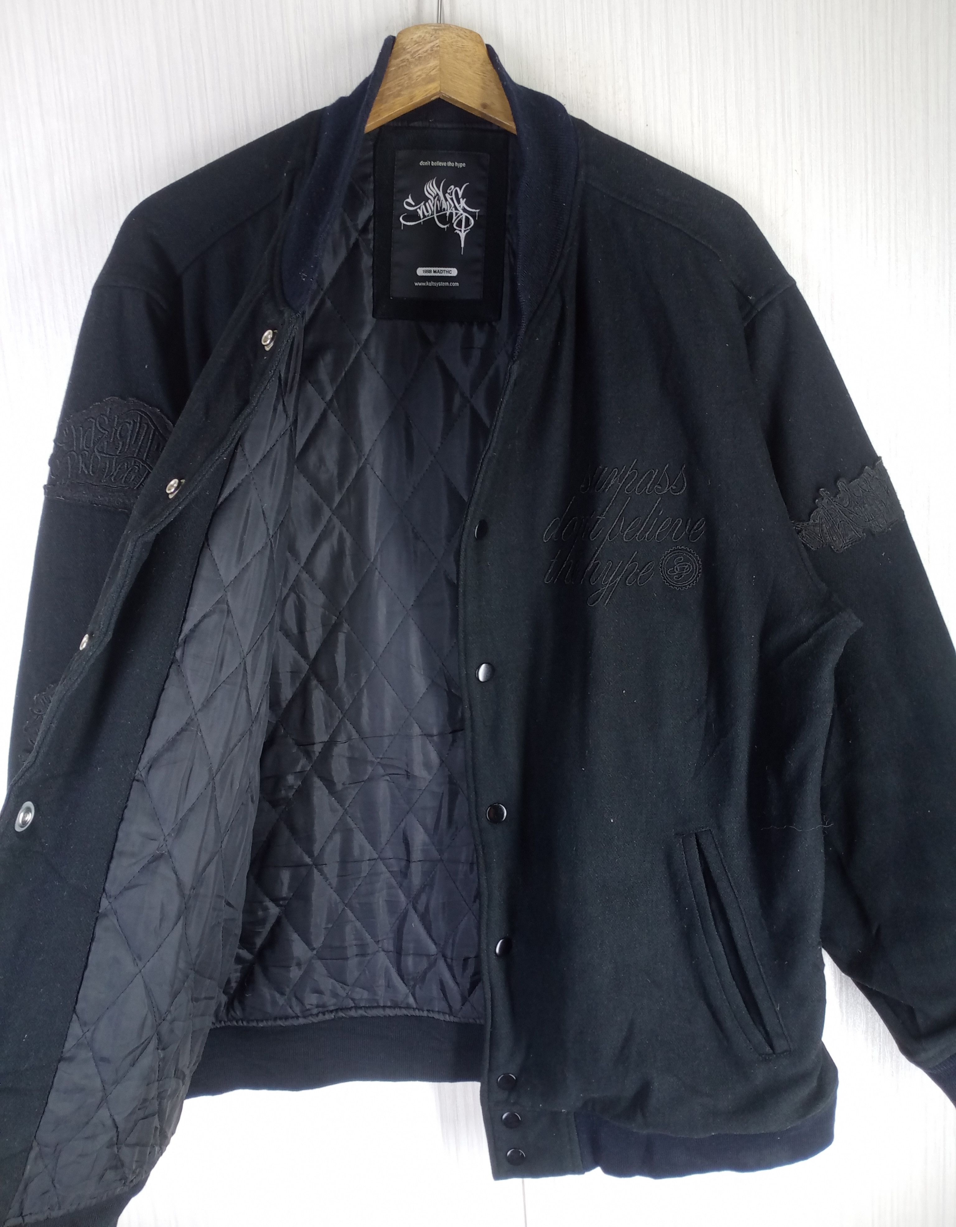 Japanese Brand Rare Surpass 8th Anni.Height Project Varsity Jacket Size US L / EU 52-54 / 3 - 3 Thumbnail