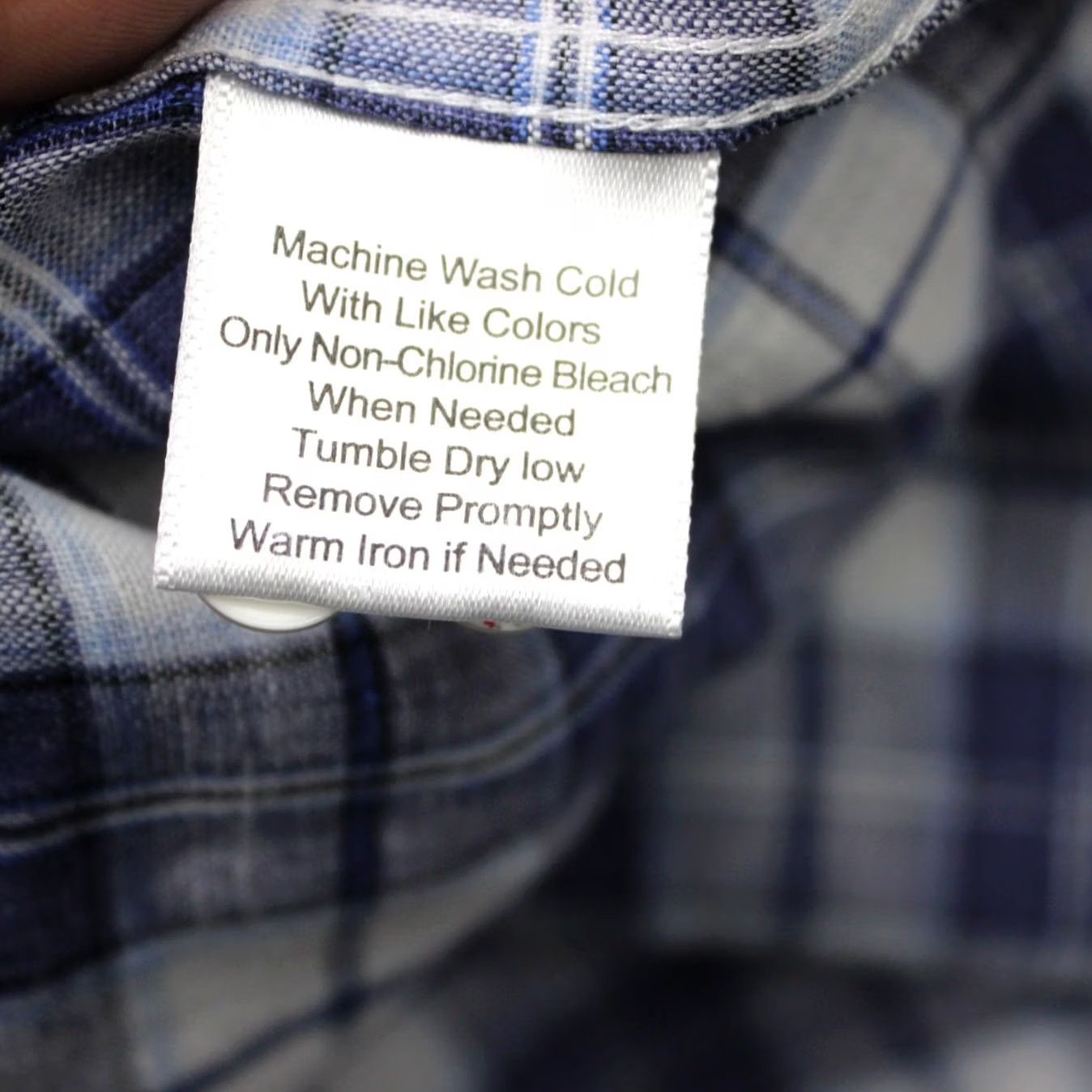 Joseph Abboud Joseph Abboud Shirt Mens XL Blue/White Plaid Linen Poly Blend Short Sleeve Size US XL / EU 56 / 4 - 7 Thumbnail