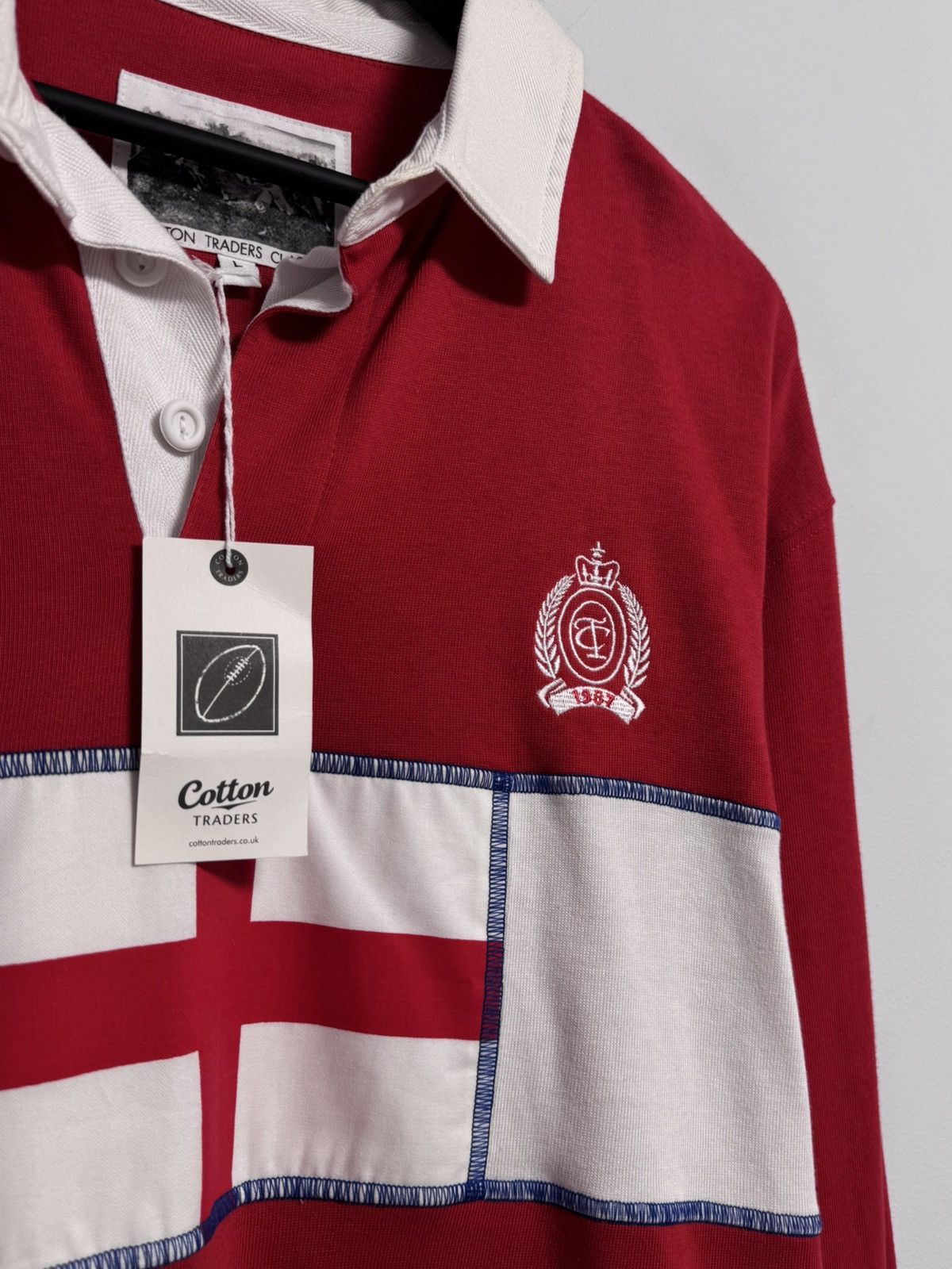 Cotton Traders Vintage Cotton Traders Rugby Shirt CT 1987 Jersey Size US L / EU 52-54 / 3 - 6 Thumbnail