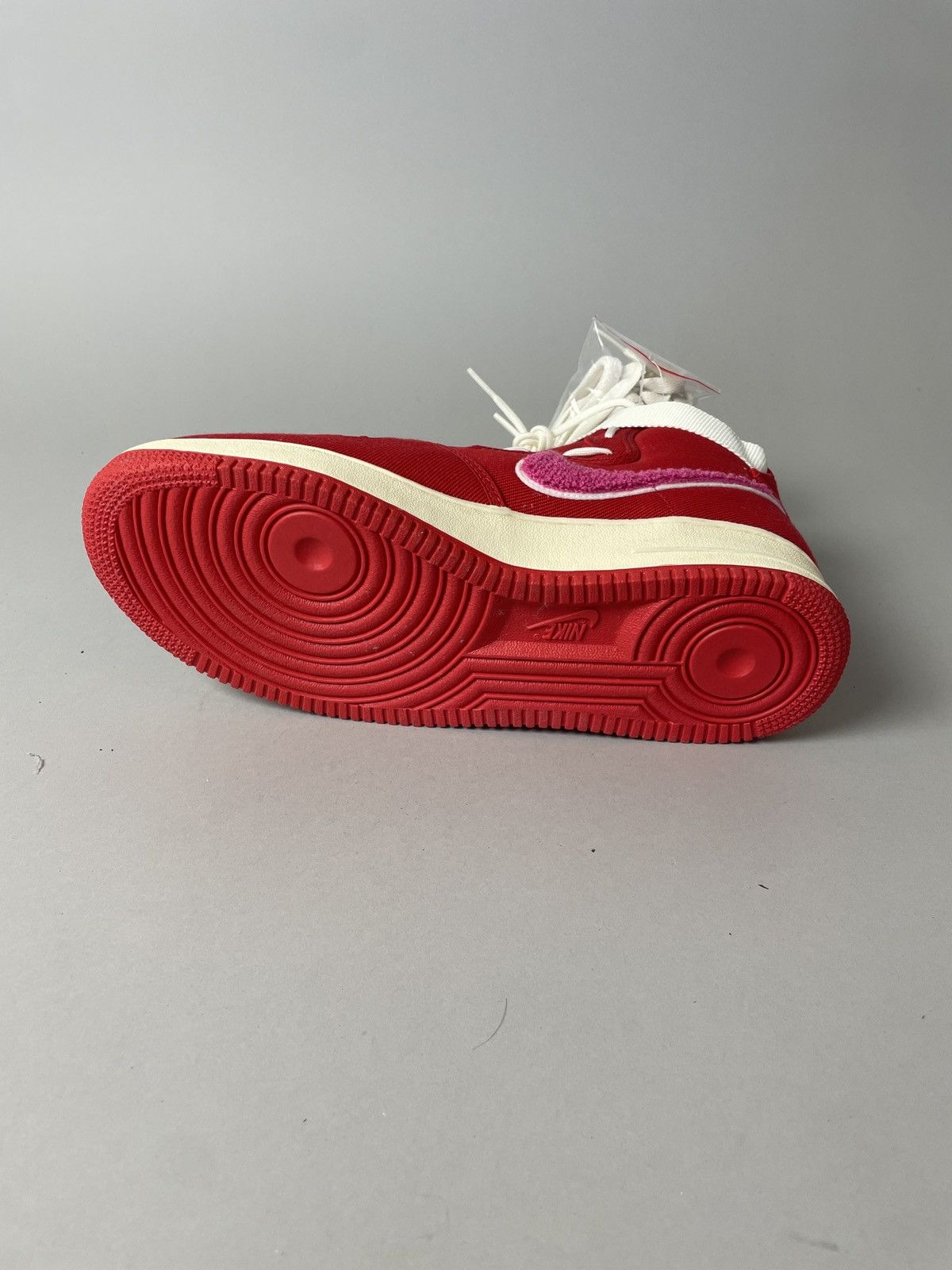 Emotionally Unavailable Red hi top air force 1 sneakers exclusive Size US 11 / EU 44 - 5 Thumbnail