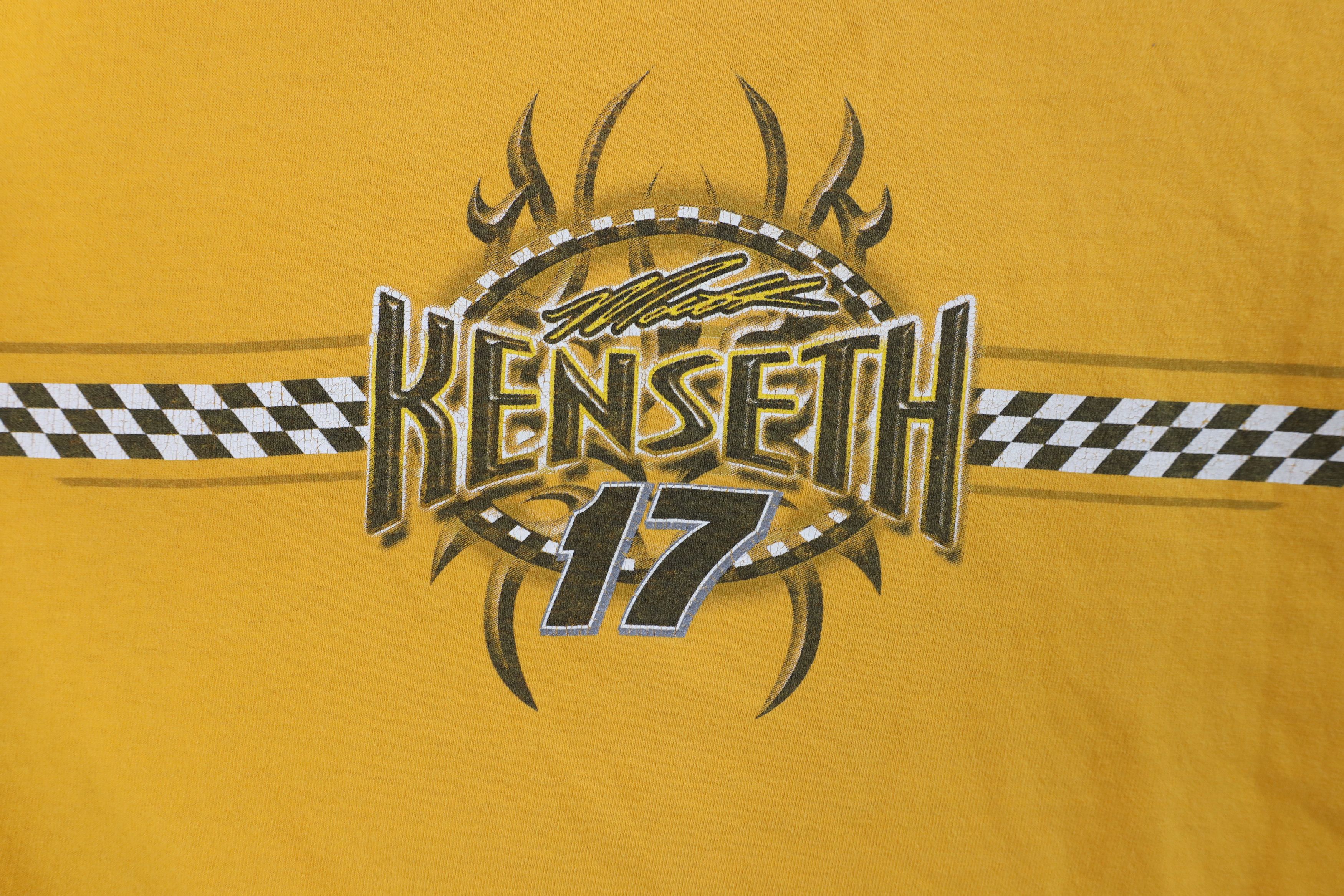 Vintage Vintage Y2K 2002 NASCAR Kenseth Racing Dragon Tribal T-Shirt Size US L / EU 52-54 / 3 - 4 Thumbnail