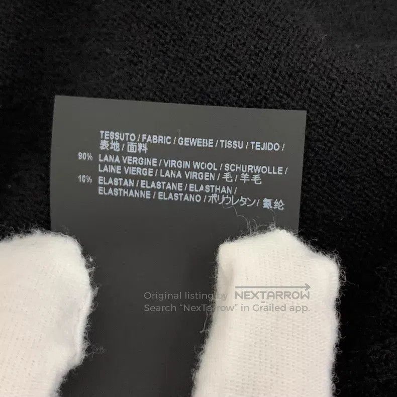 Balenciaga Balenciaga Black Logo Letter Round Neck Wool Knitwear Size XS / US 0-2 / IT 36-38 - 8 Thumbnail