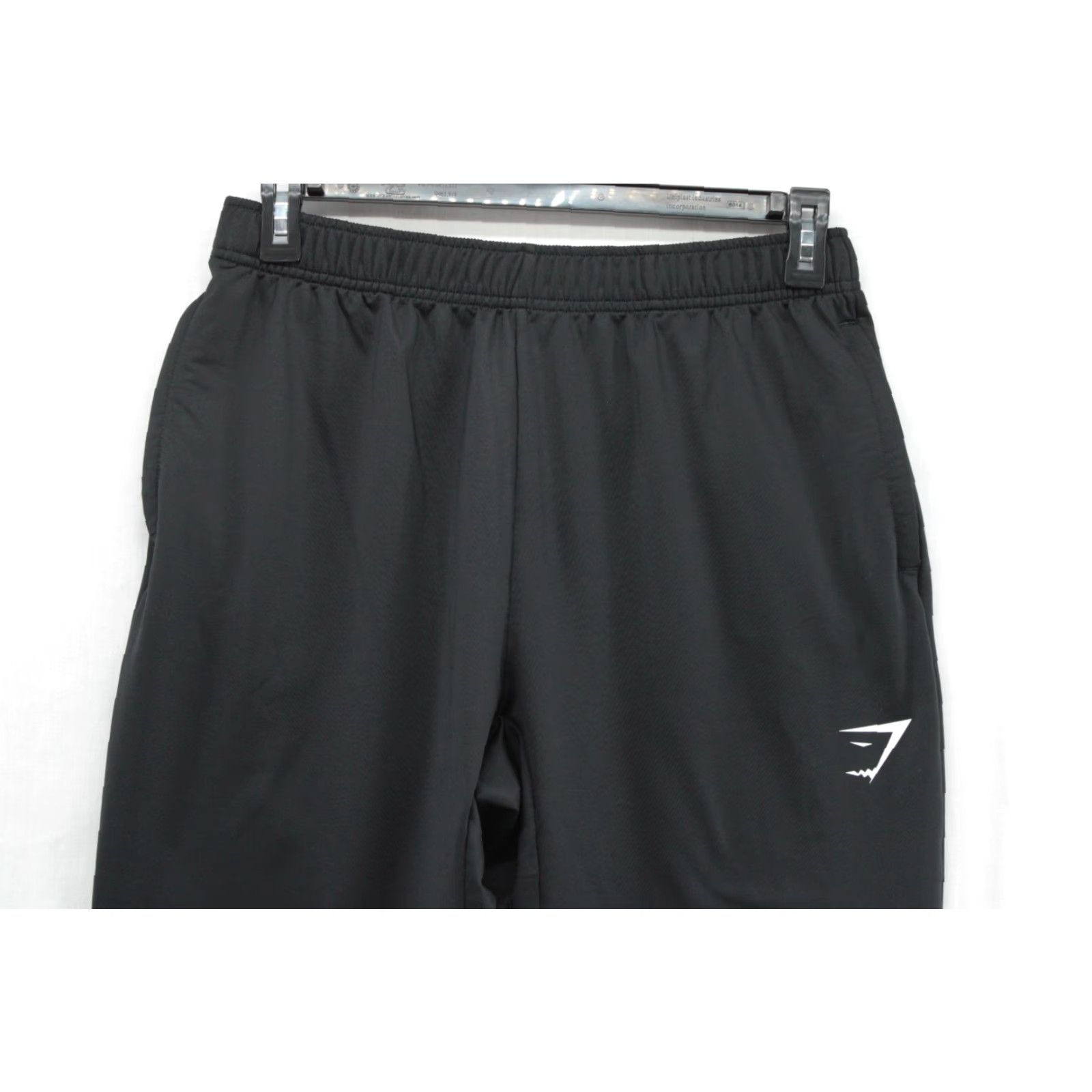 Gymshark Gymshark Pants Jogger Men Large Black Zipper Pockets Drawstring Athleisure Slim/Regular Inseam 29" Pockets Elastic Waist Size US 33 - 2 Thumbnail