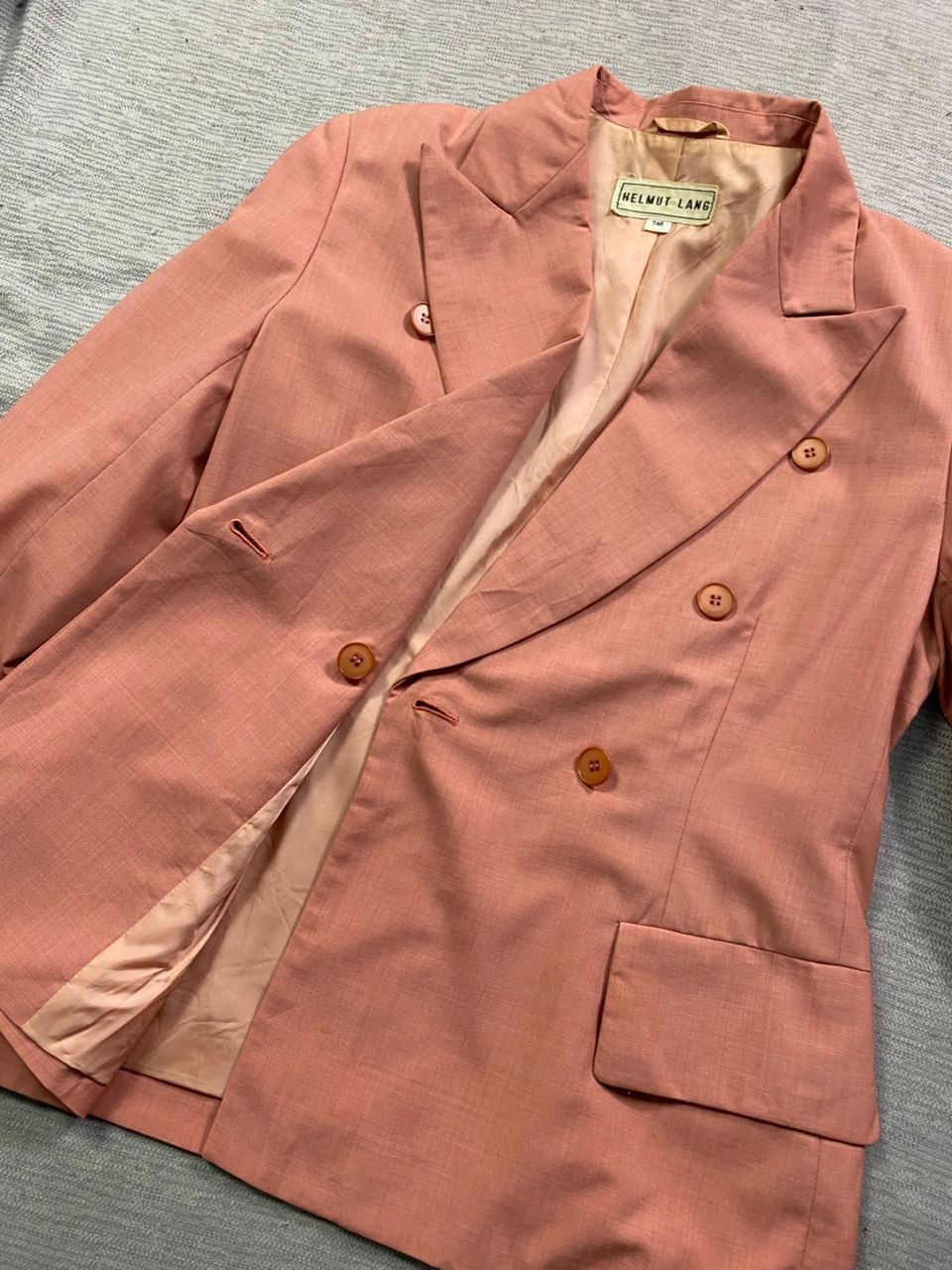 Designer × Helmut Lang × Vintage Vintage Helmut Lang Double Breasted Blazer Size M / US 6-8 / IT 42-44 - 6 Thumbnail
