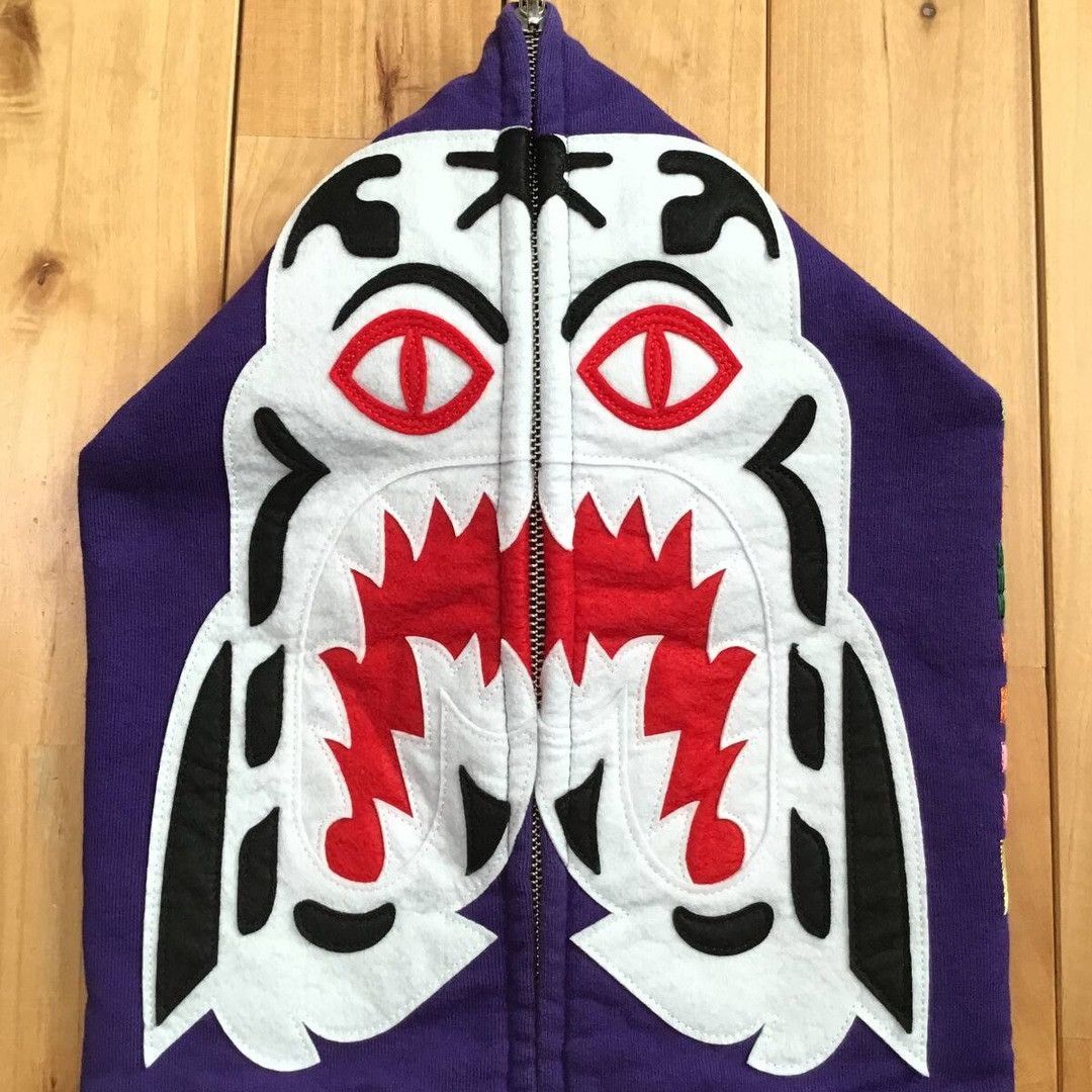 Bape BAPE White Tiger full zip hoodie a bathing ape Size US L / EU 52-54 / 3 - 3 Thumbnail
