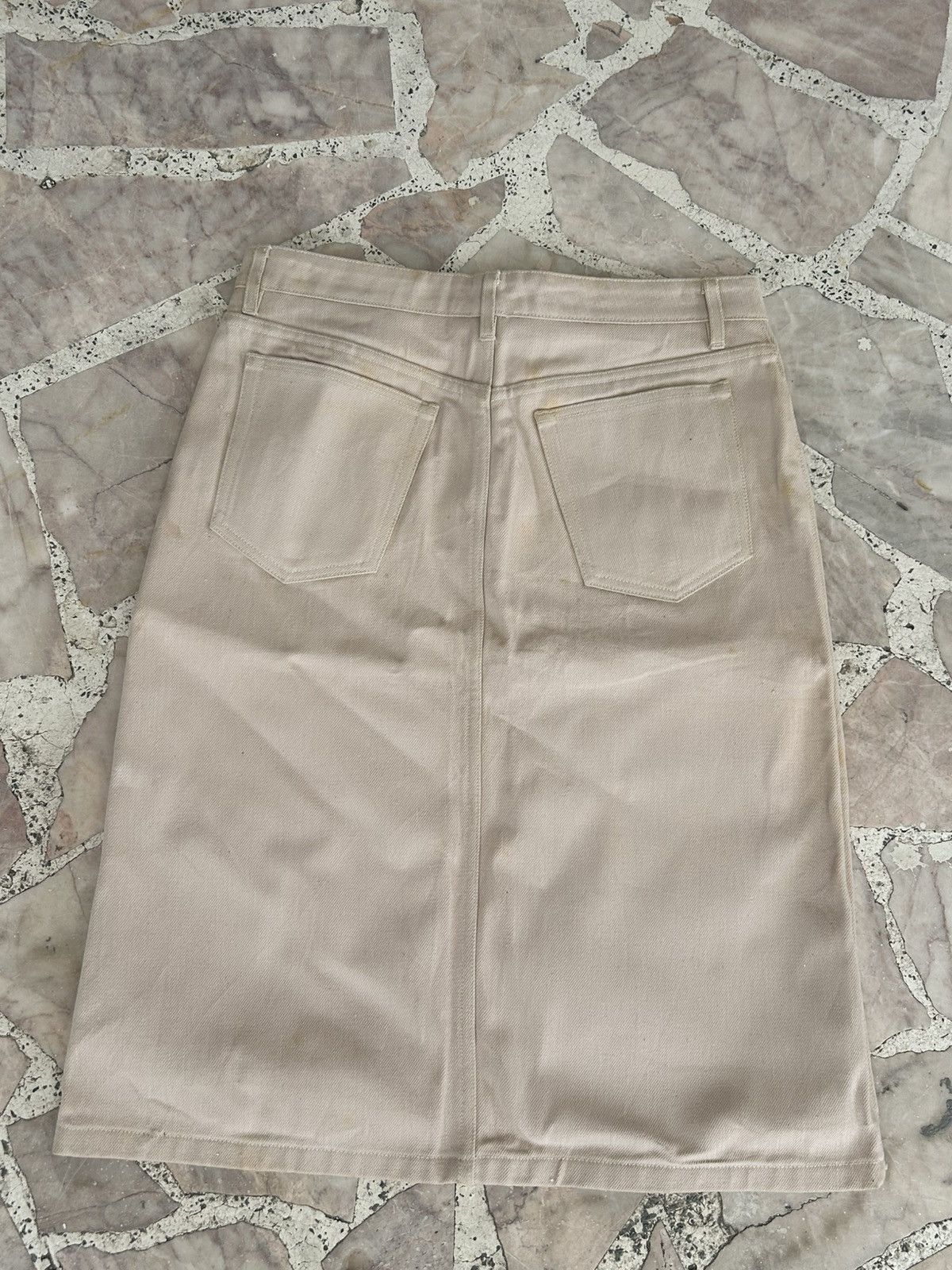 A.P.C. A.P.C Vintage Midi White Skirt Size 30" / US 8 / IT 44 - 2 Thumbnail