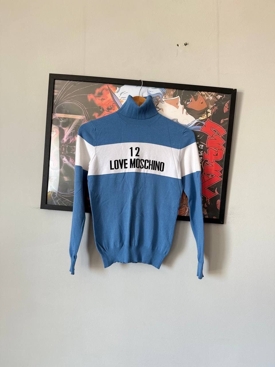 Love Moschino Vintage Love Moschino Knit Turtleneck Sweater Size S / US 4 / IT 40 - 1 Thumbnail
