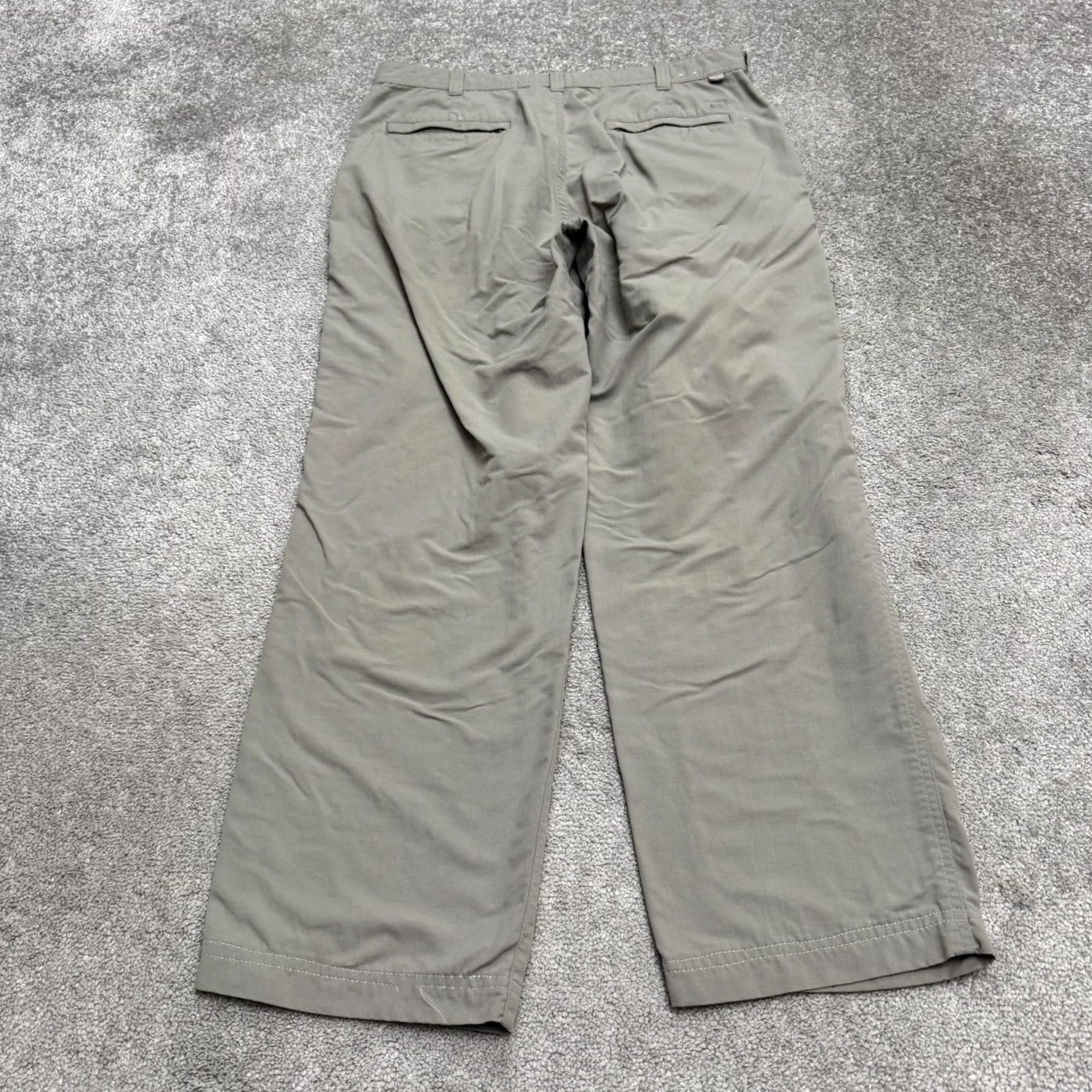 Vintage REI Co-Op Hiking Outdoor Cargo Pants Mens 34x32 Gray Nylon Straight Leg Trail Cargo Pocket Size US 33 - 2 Thumbnail