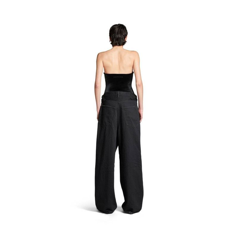 Balenciaga o1srvl11e0226 Sweetheart Neck Swimsuit In Black Size M / US 6-8 / IT 42-44 - 4 Thumbnail