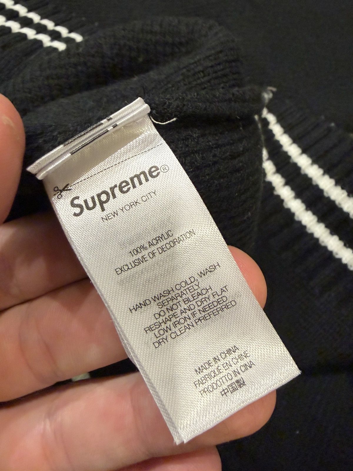 Supreme Supreme Script Knit Quarter Zip - Black Size US S / EU 44-46 / 1 - 4 Thumbnail
