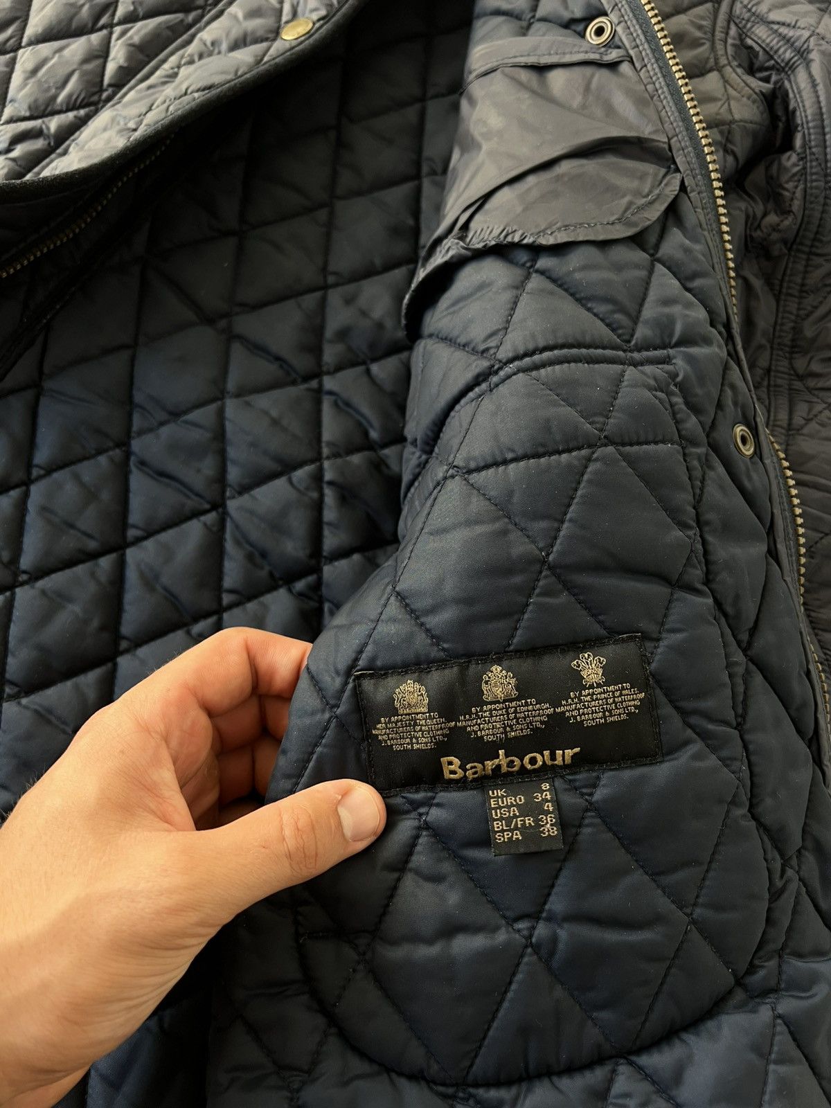 Barbour Vintage Barbour Woman’s Tarn Quilted Avant Garde Jacket Size S / US 4 / IT 40 - 11 Thumbnail