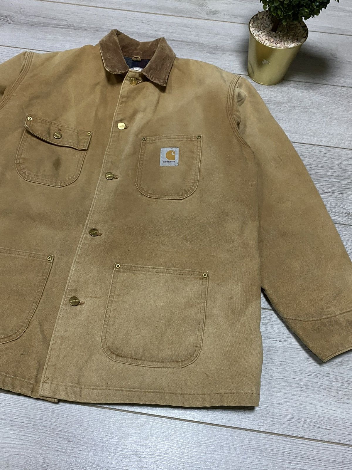 Carhartt Carhartt Chore coat Michigan detroit work canvas distressed Size US L / EU 52-54 / 3 - 4 Thumbnail