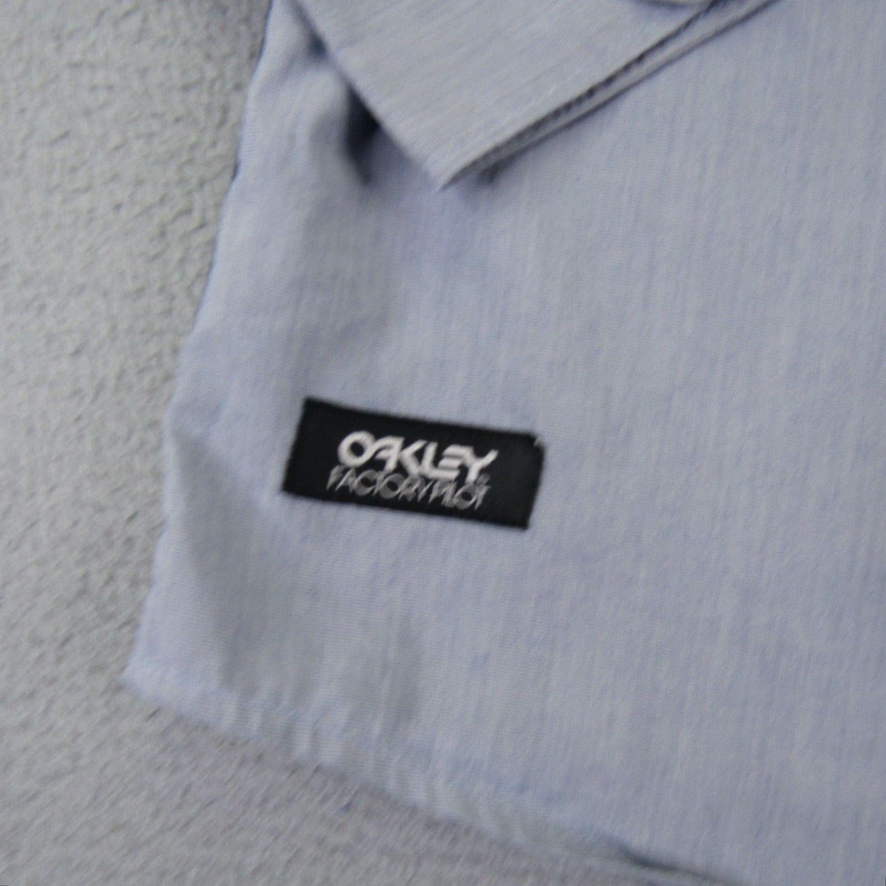Oakley Oakley Shirt Men Large Gray Blue Camo Factory Pilot Button Up Racing Long Sleeve Size US L / EU 52-54 / 3 - 4 Thumbnail