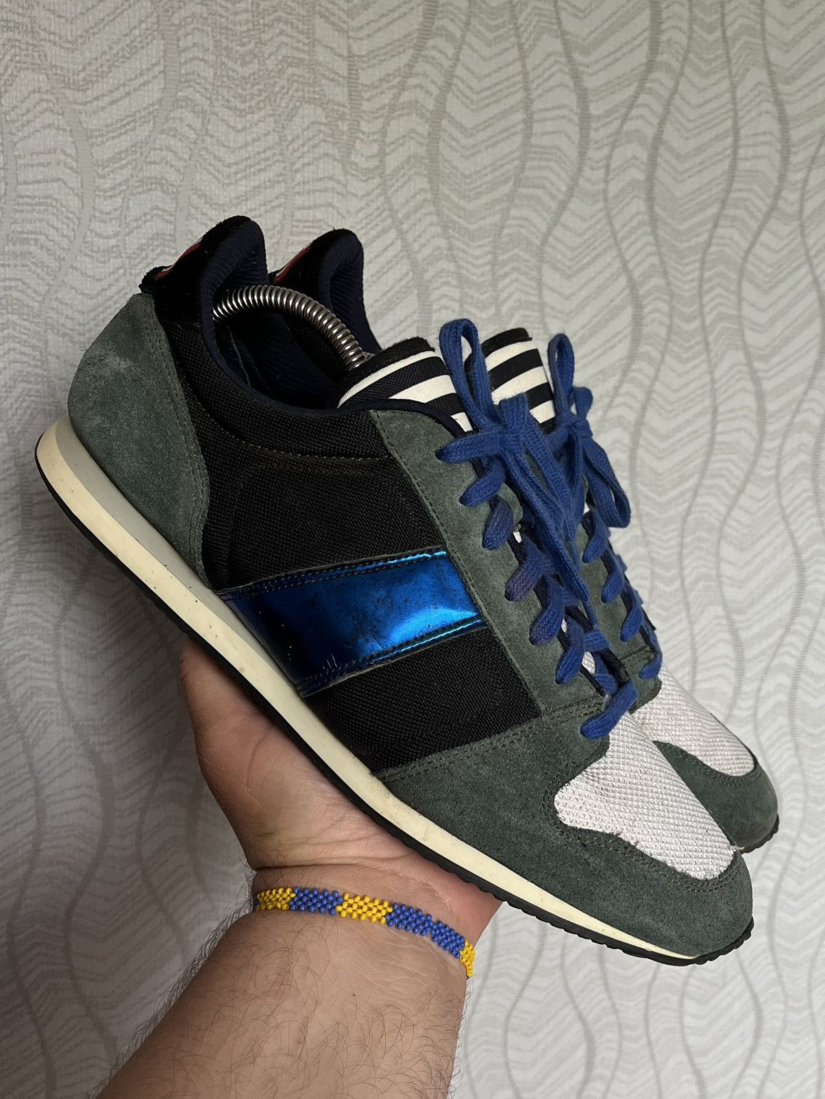 AMI AMI Alexandre Mattiussi Suede Low Trainers Sneakers Size US 11.5 / EU 44-45 - 1 Thumbnail