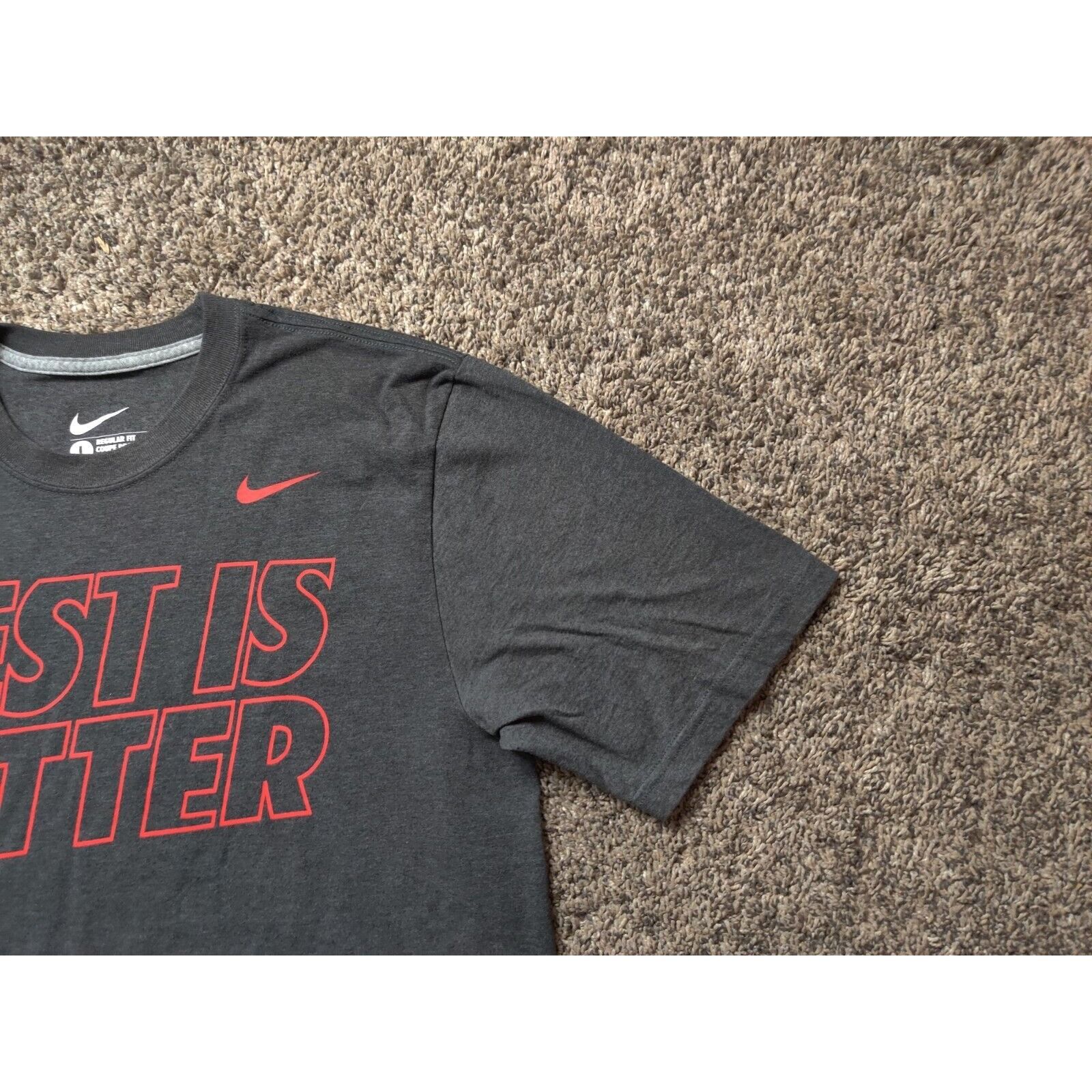 Nike Nike Shirt Adult Mens Large Dark Gray Best is Better Size US L / EU 52-54 / 3 - 4 Thumbnail