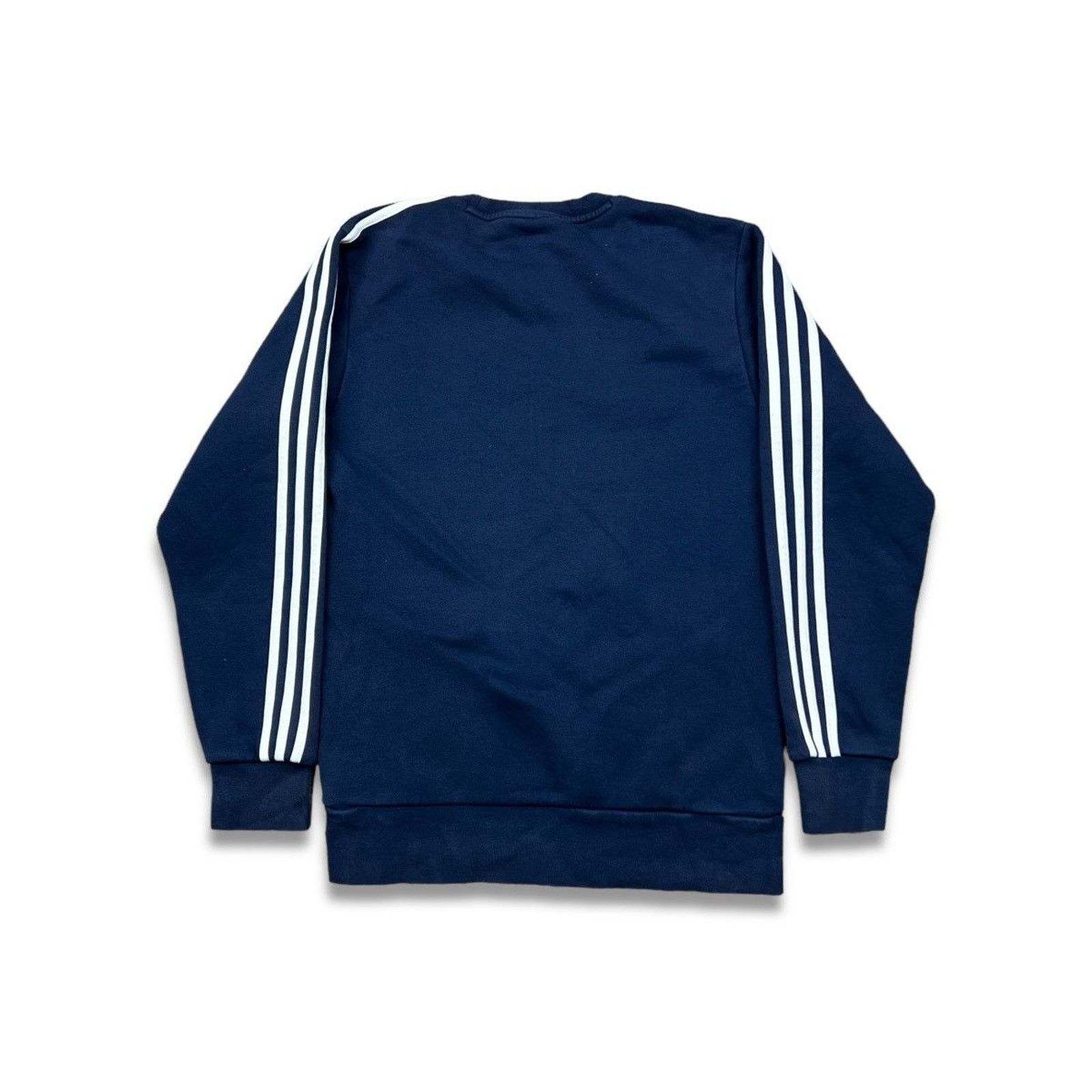Adidas × Vintage Adidas Sweatshirt Essential 3 Stripe Spell Out Pullover Crew Size US S / EU 44-46 / 1 - 3 Thumbnail