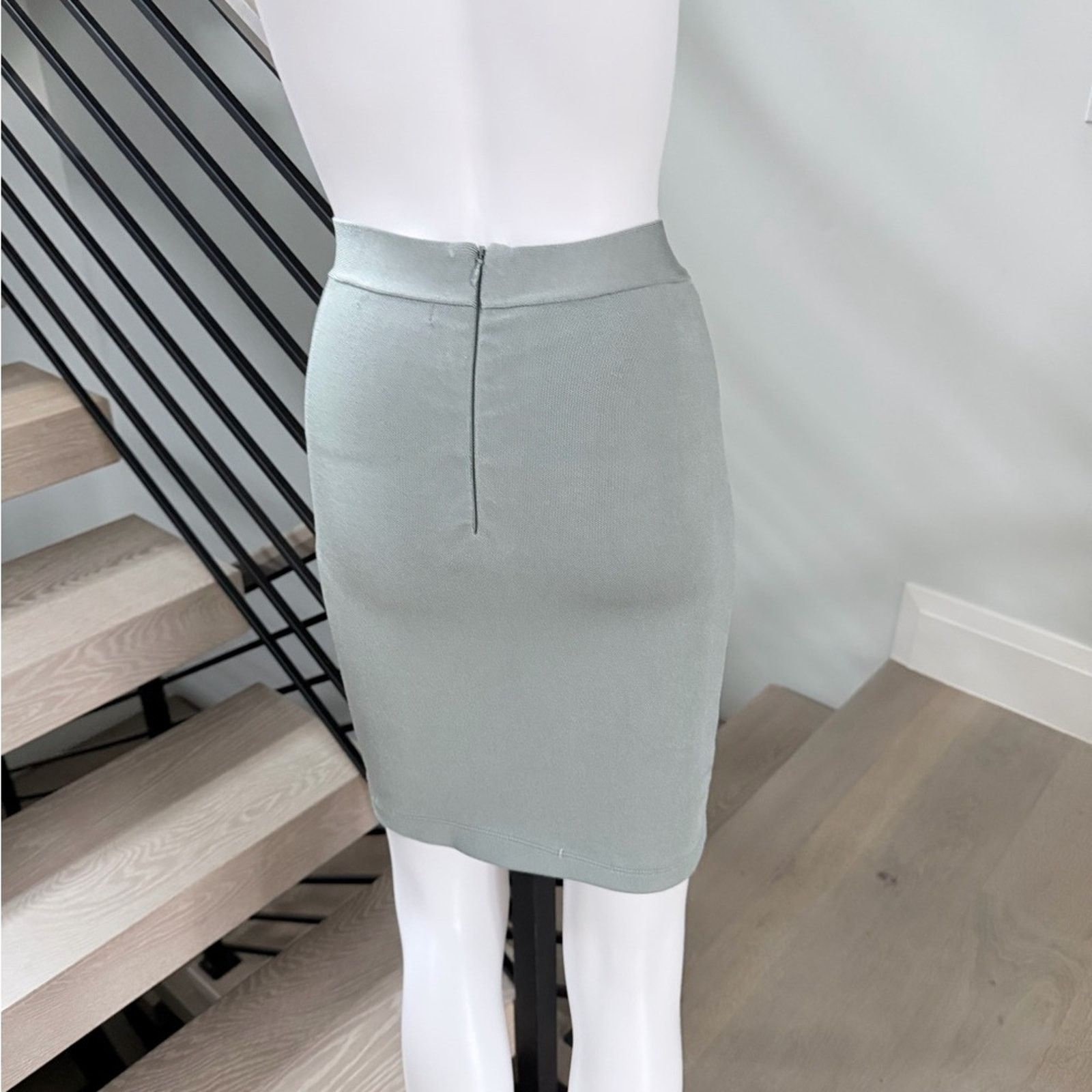Guess New Guess Y2K Bandage Pencil Midi Green Skirt size S Size 26" / US 2 / IT 38 - 5 Thumbnail