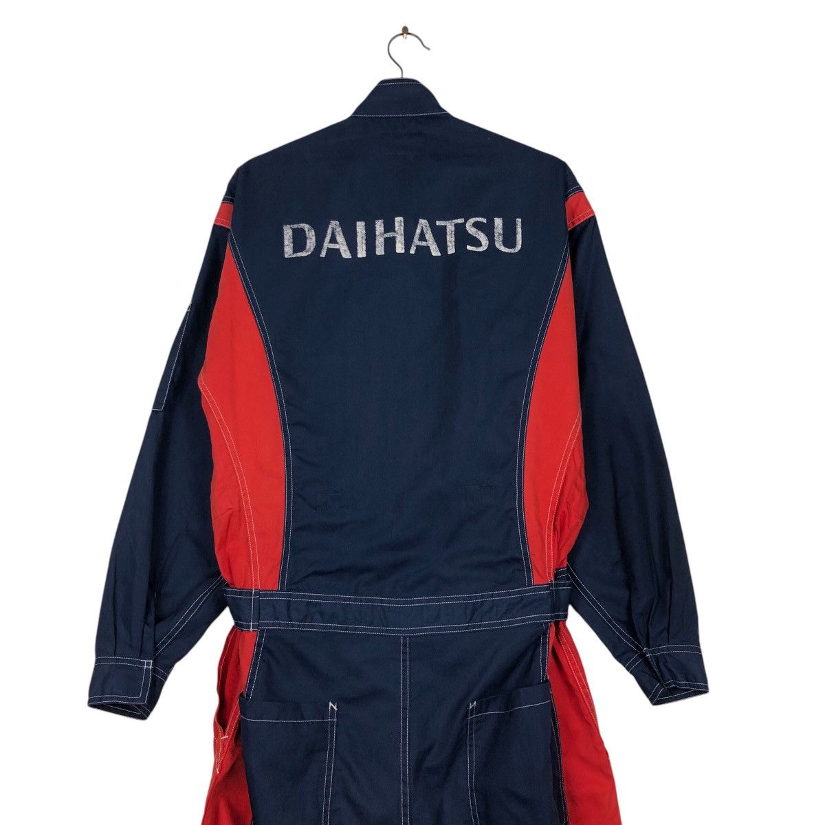 Japanese Brand 📌Vintage Coverall Worker Racing Daihatsu JDM Big Logo Size US 38 / EU 54 - 12 Thumbnail