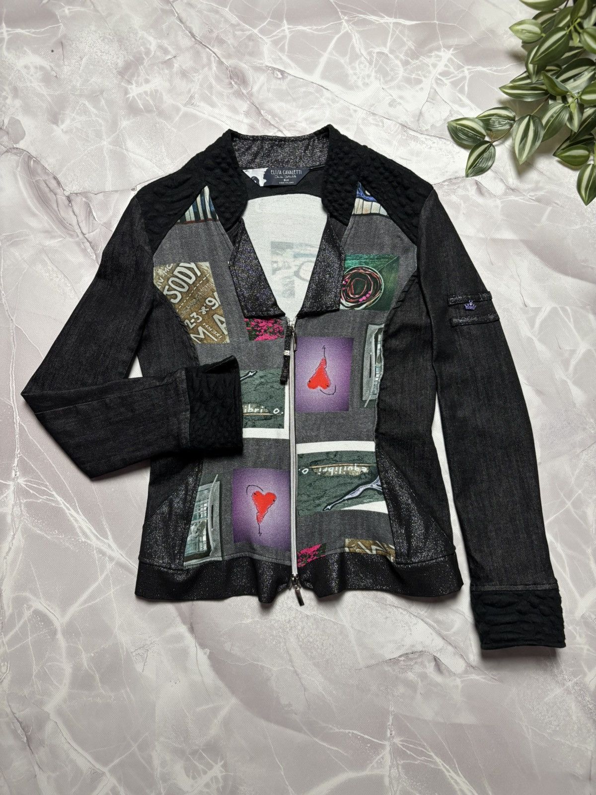 Elisa Cavaletti Elisa Cavaletti Art Patchwork 2-Piece Set Black Womens XS/S Size S / US 4 / IT 40 - 8 Thumbnail