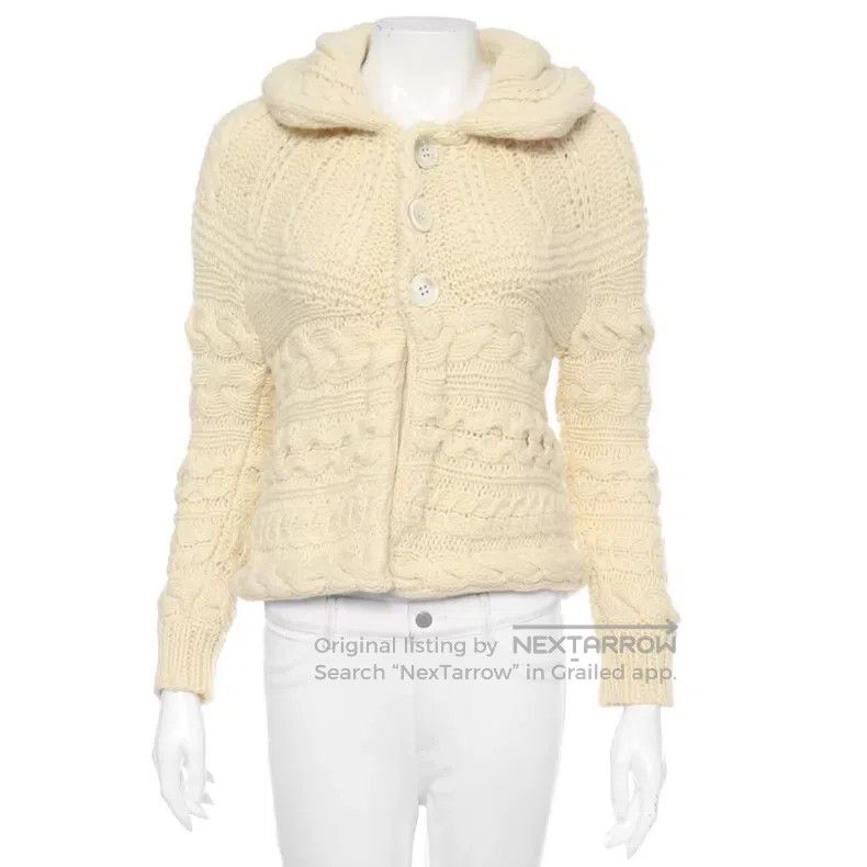 Comme des Garcons Comme des Garcons size F Beige Knit Jacket Size XS / US 0-2 / IT 36-38 - 1 Thumbnail