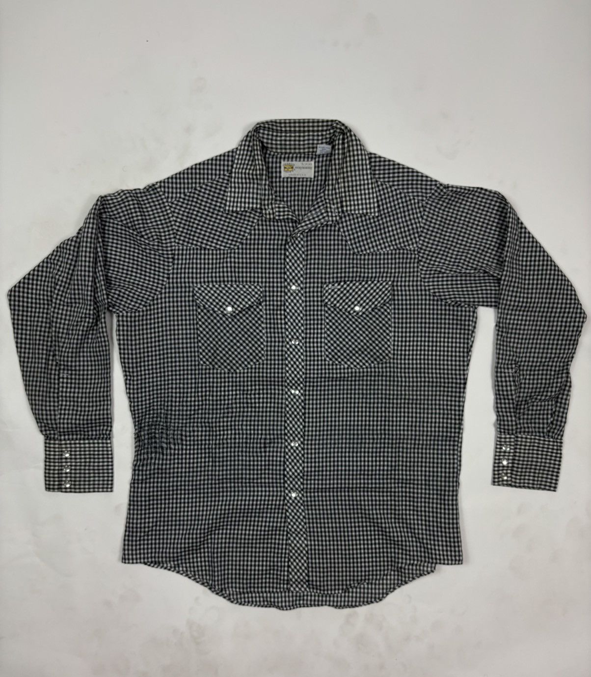 Vintage Vintage 90s Pearl Snap Button Down Shirt Size US L / EU 52-54 / 3 - 2 Thumbnail