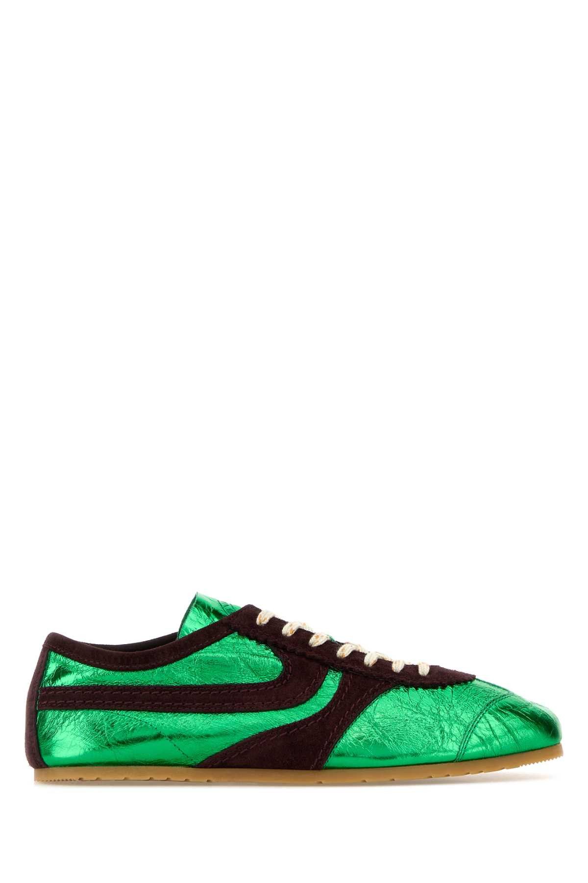 Dries Van Noten Two-Tone Leather And Suede Sneakers Size US 9 / IT 39 - 1 Thumbnail