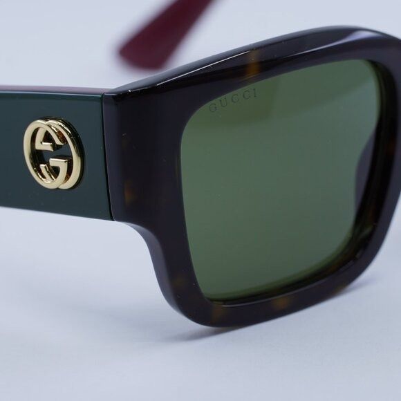Gucci 🕶️ New Gucci GG1663S 002 Sunglasses - Havana/Red Frame Size ONE SIZE - 4 Thumbnail