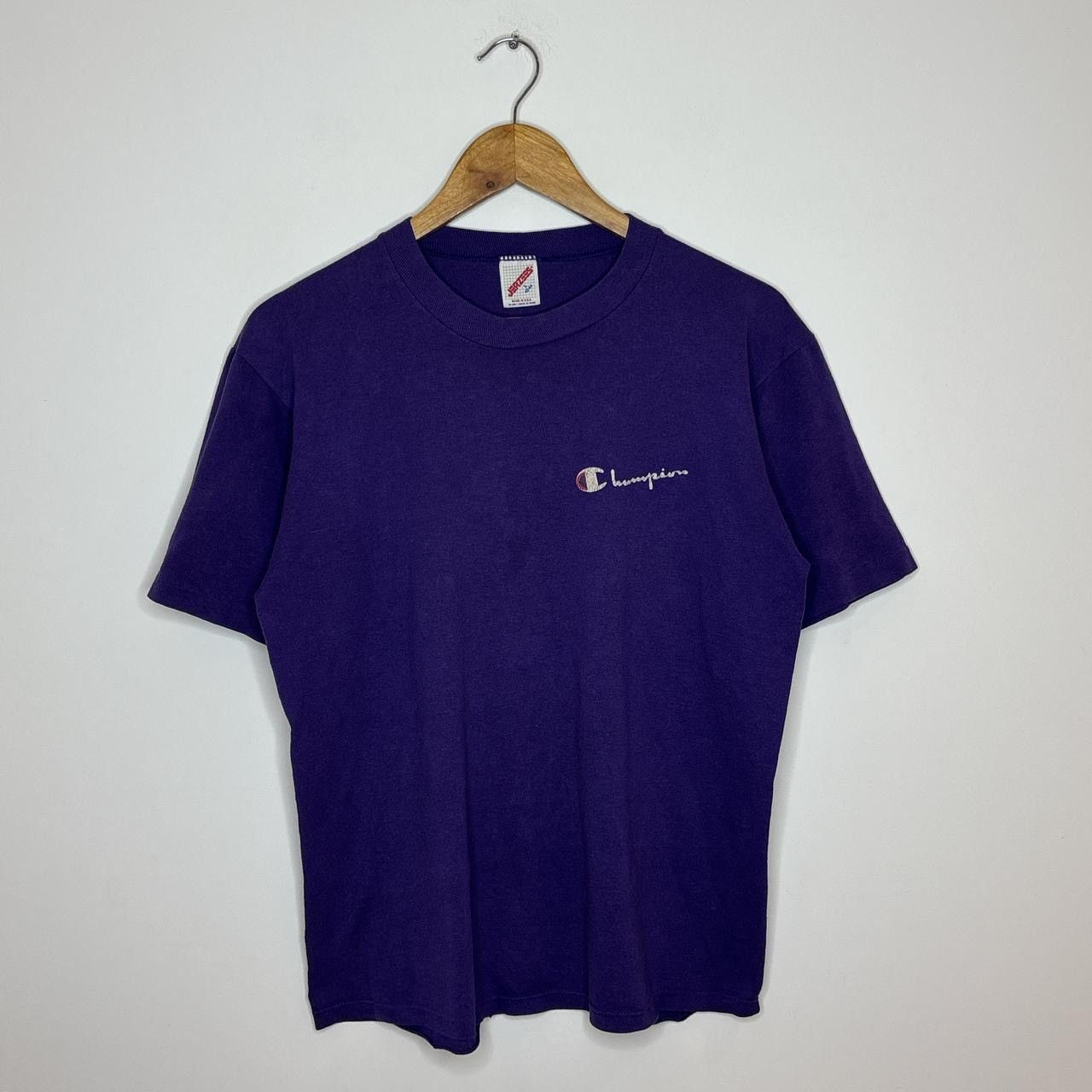 Champion Vintage 1990s Boot Champion Tee Shirt Size US L / EU 52-54 / 3 - 1 Thumbnail