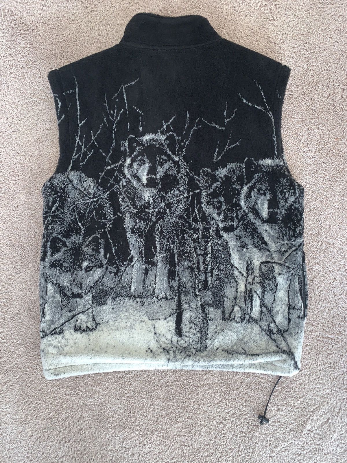Essentials Y2k 90s vintage WOLVES ALPINE BLIZZARD FLEECE VEST Size US XL / EU 56 / 4 - 2 Thumbnail