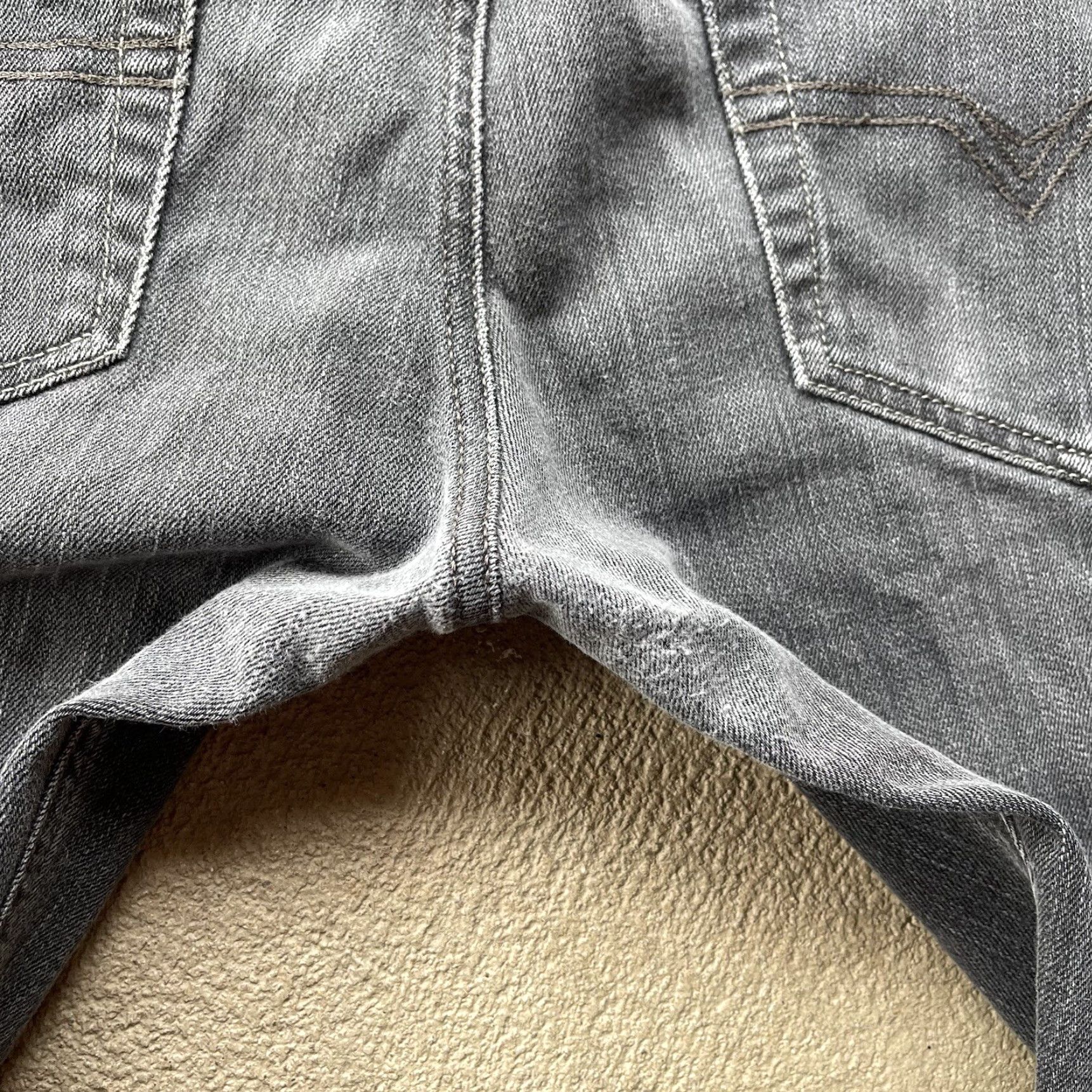 Diesel Diesel Jeans Men's 30x27 Gray Safado Straight Button Fly Denim Pants Regular Fit - Biker City Retro Embroidered Logo 27 Inseam Size US 30 / EU 46 - 7 Thumbnail
