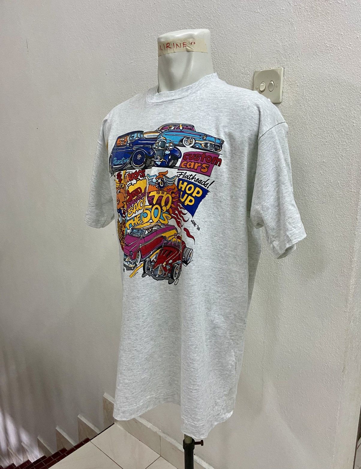 Other VINTAGE 90's BACK TO THE 50'S AUTO SHOW TEE Size US XL / EU 56 / 4 - 5 Thumbnail