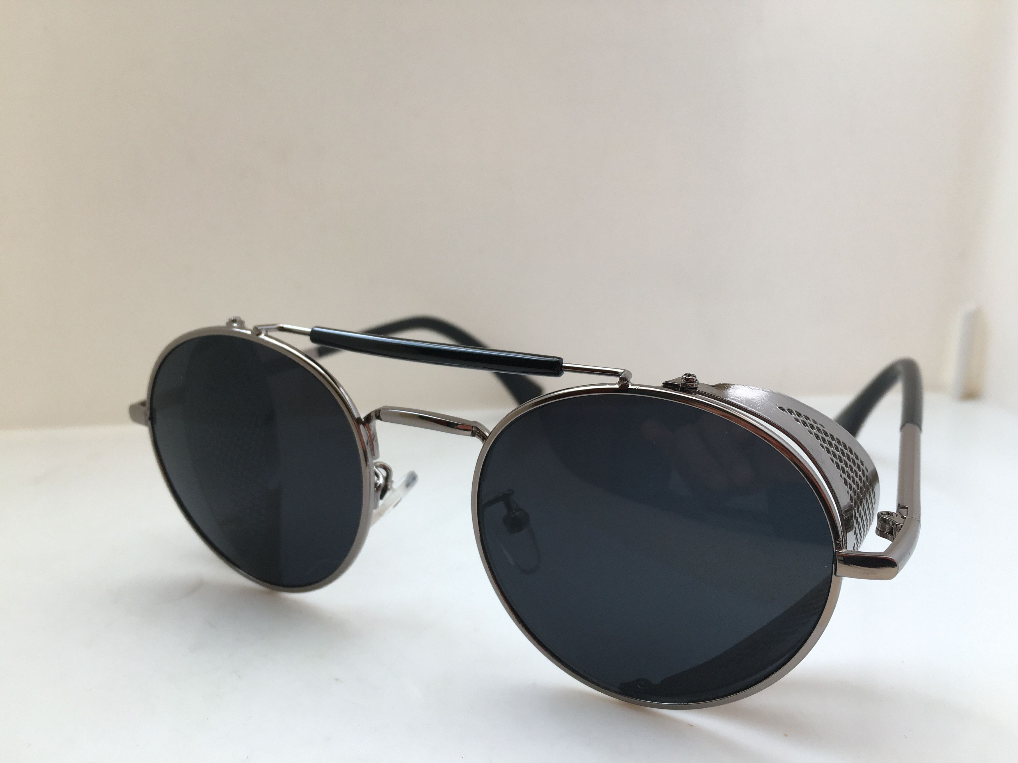 Other Handmade Round Sunglasses W/Shield Frame ROCKABILLY Size ONE SIZE - 3 Thumbnail