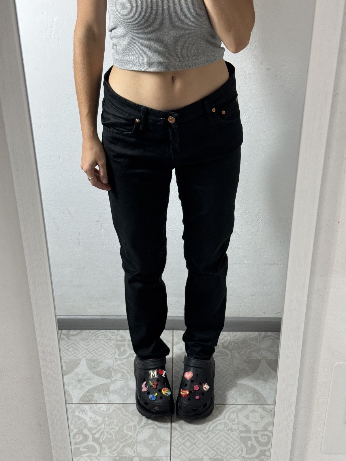 Acne Studios VINTAGE ACNE STUDIOS FLEX WET PANTS Size 31" - 2 Thumbnail