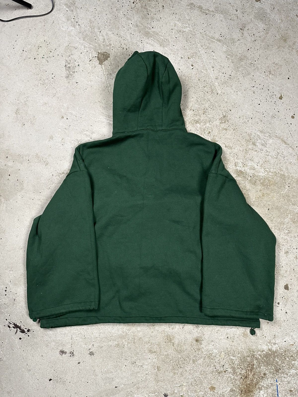 Japanese Brand Vintage Y2K Bootle Green Boxy Fit Blank Front Pocket Hoodie Size US L / EU 52-54 / 3 - 2 Thumbnail