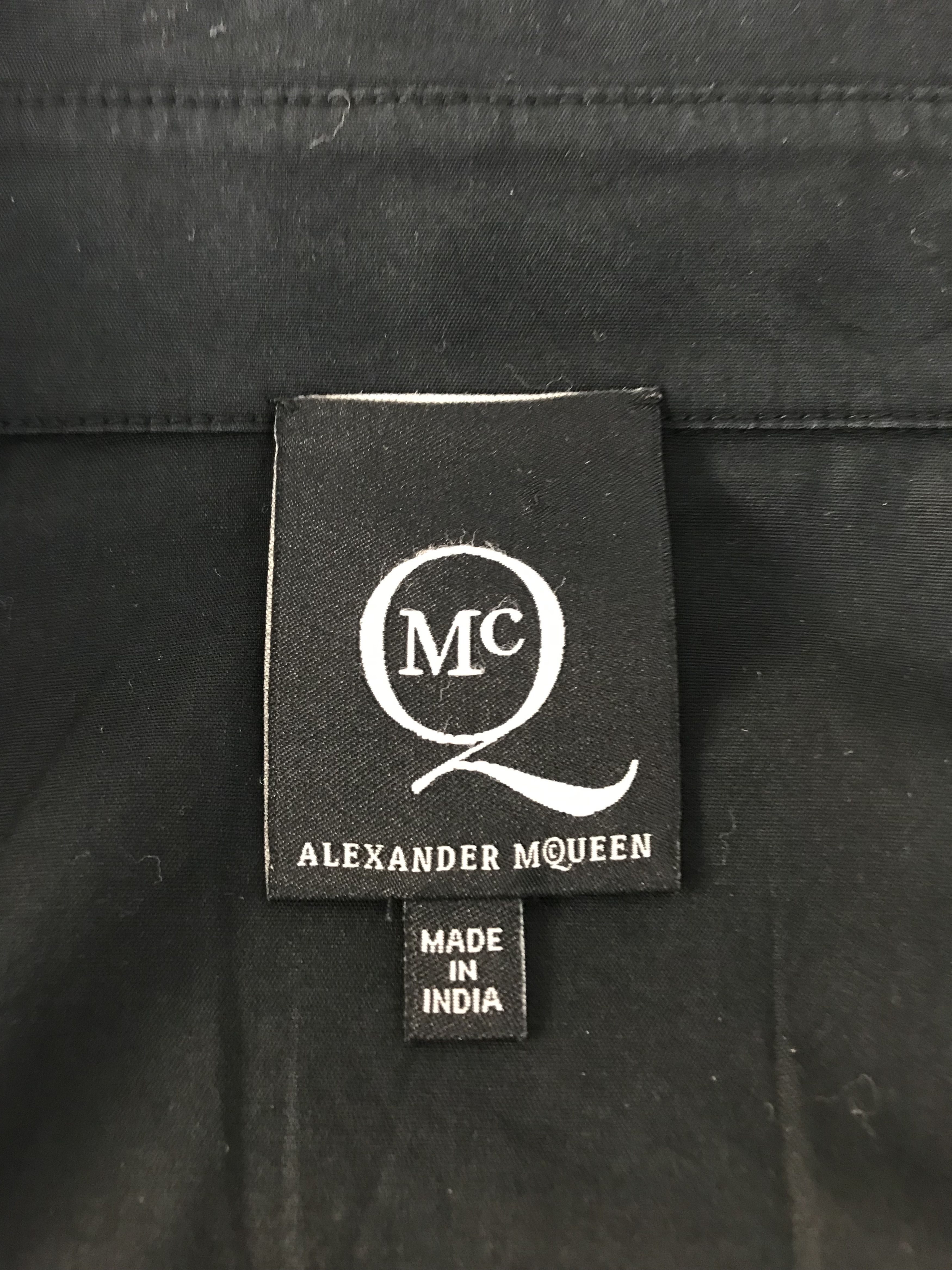 Alexander McQueen MCQ Alexander McQueen Black Blouse Top Ruffle Size S / US 4 / IT 40 - 7 Thumbnail